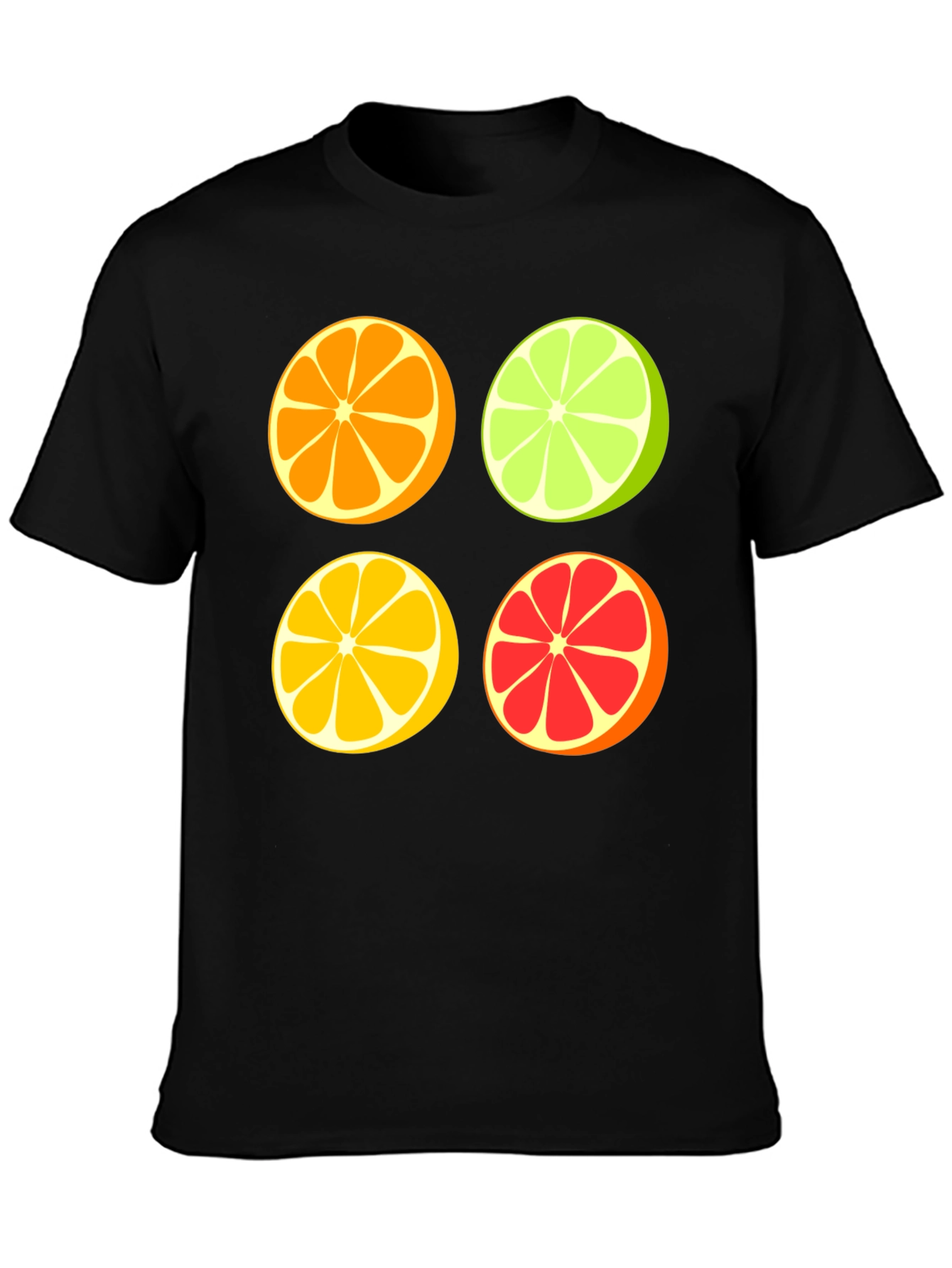 Citrus Slices Graphic Tee - Fresh & Fun