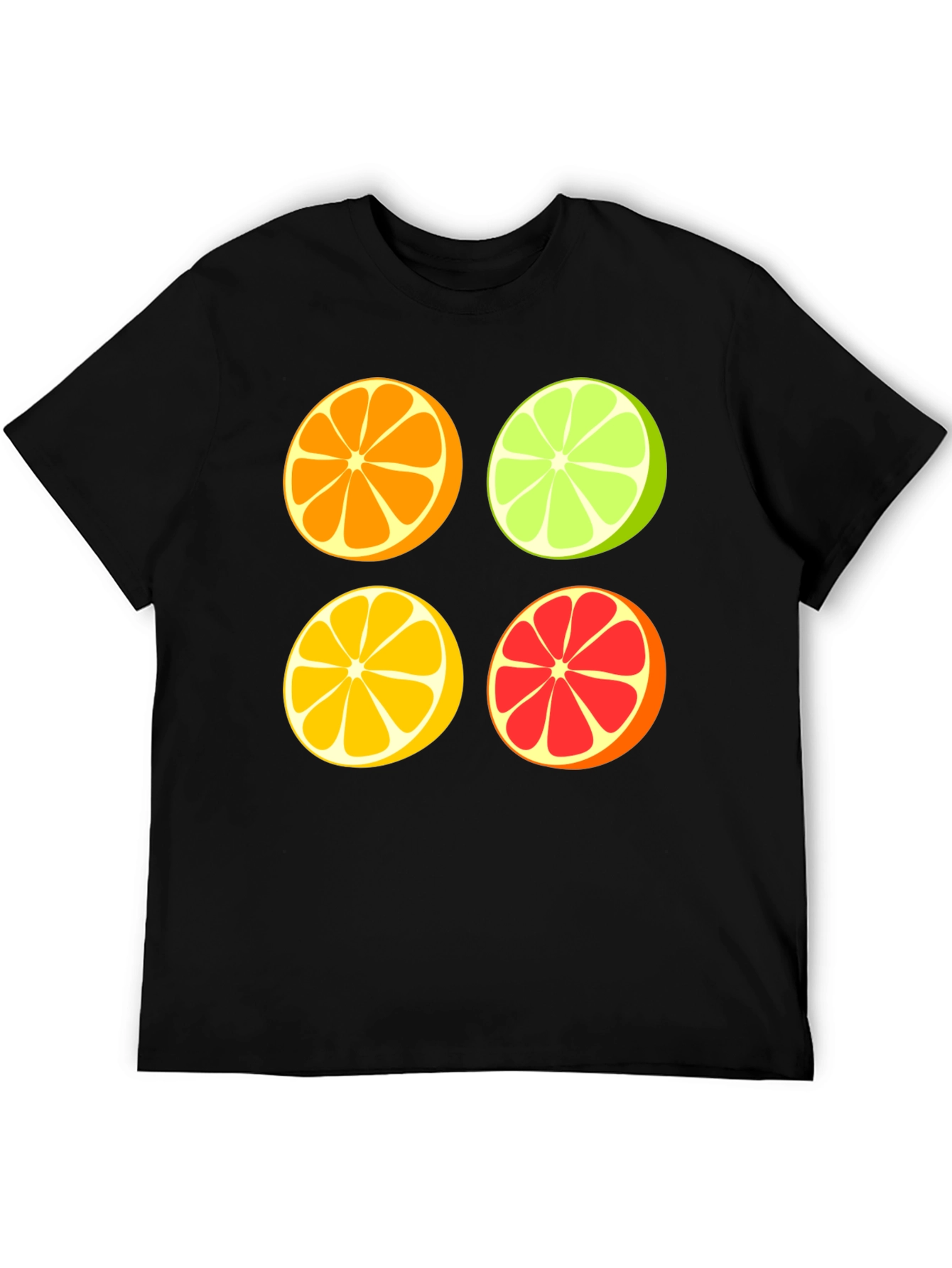 Citrus Slices Graphic Tee - Fresh & Fun