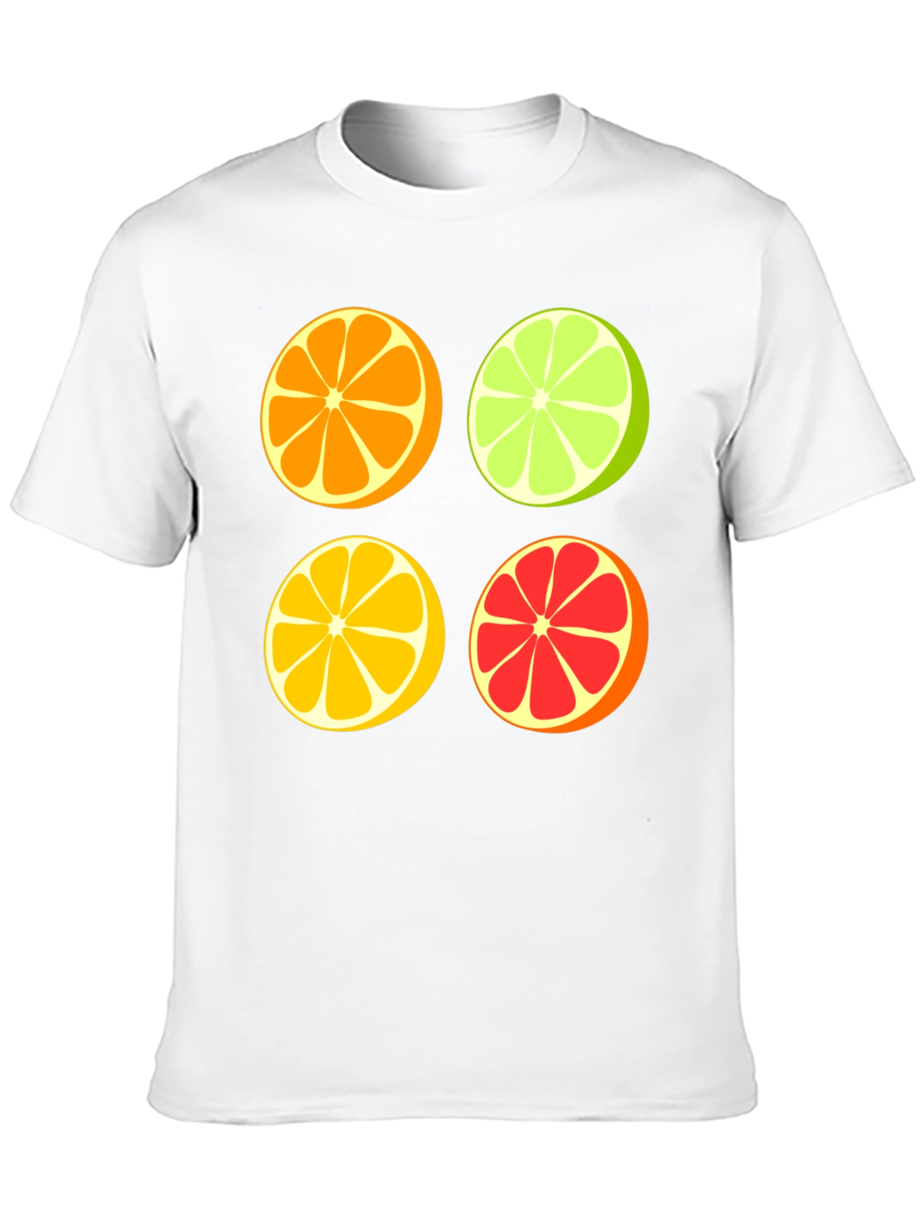Citrus Slices Graphic Tee - Fresh & Fun