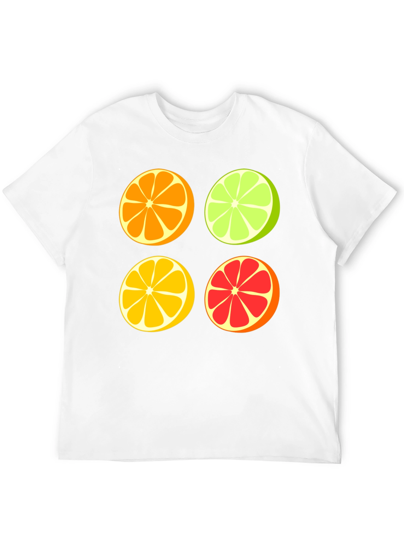 Citrus Slices Graphic Tee - Fresh & Fun