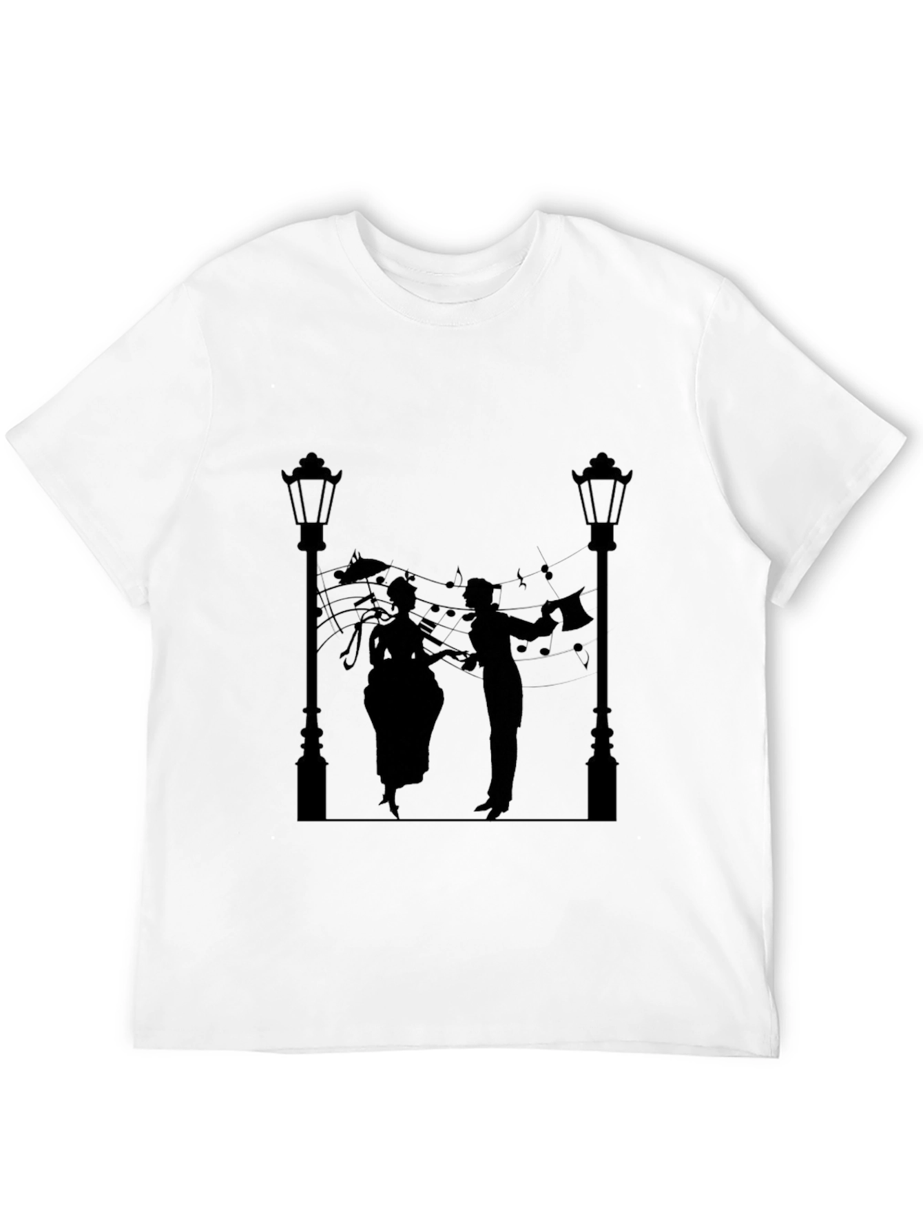 Musical Silhouette Black Tee