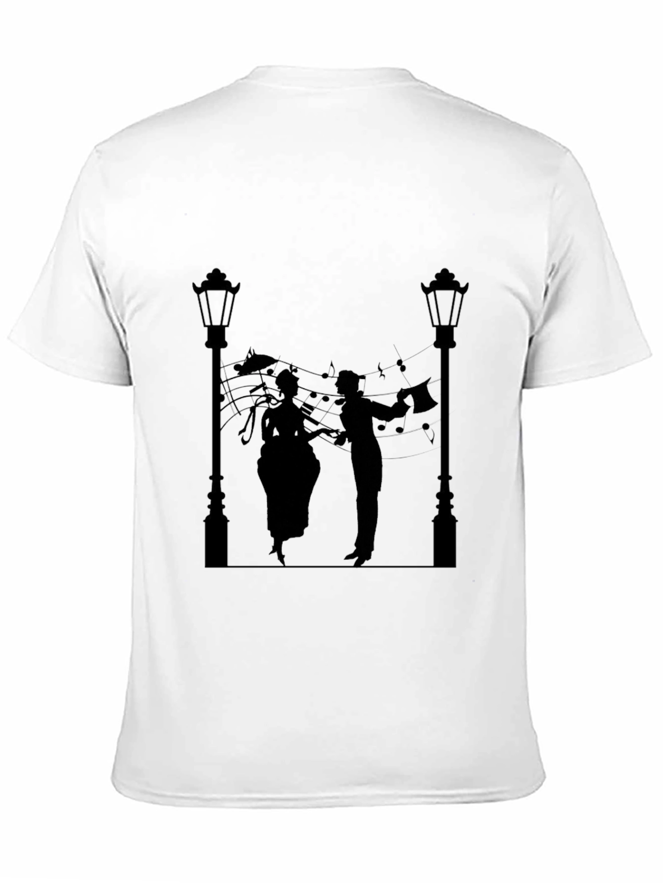 Musical Silhouette Black Tee