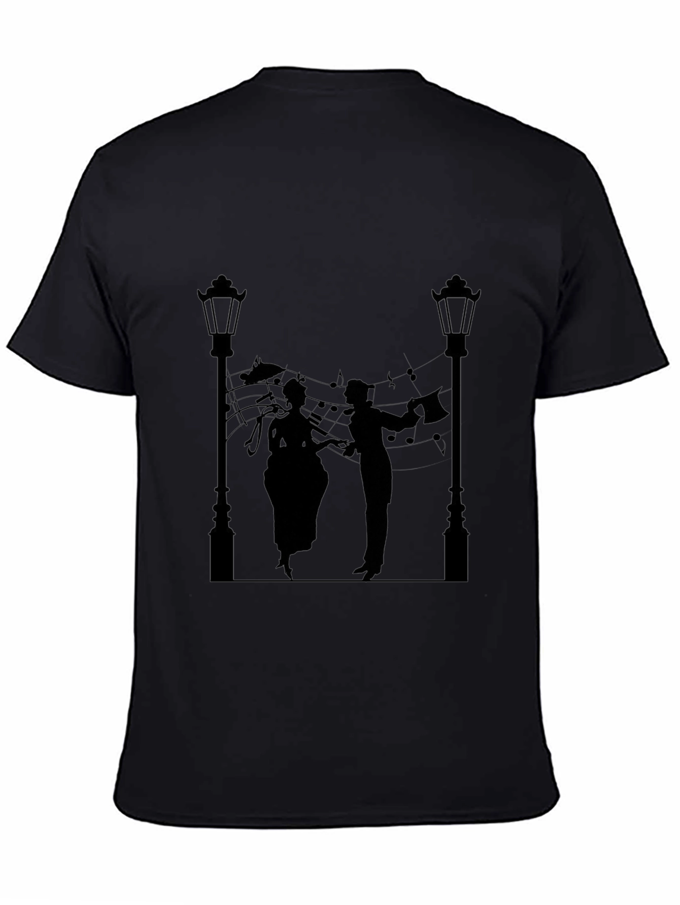 Musical Silhouette Black Tee