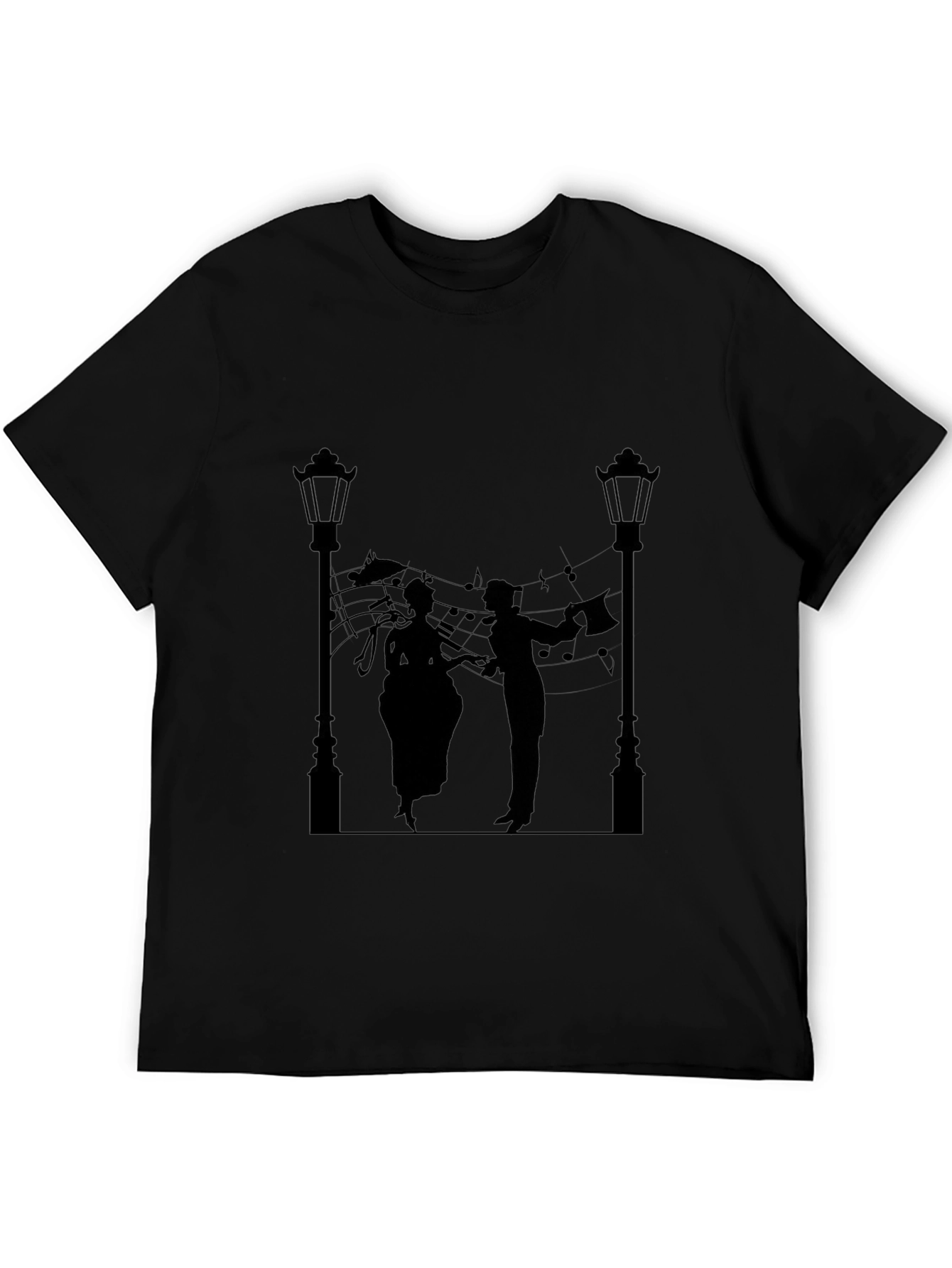 Musical Silhouette Black Tee