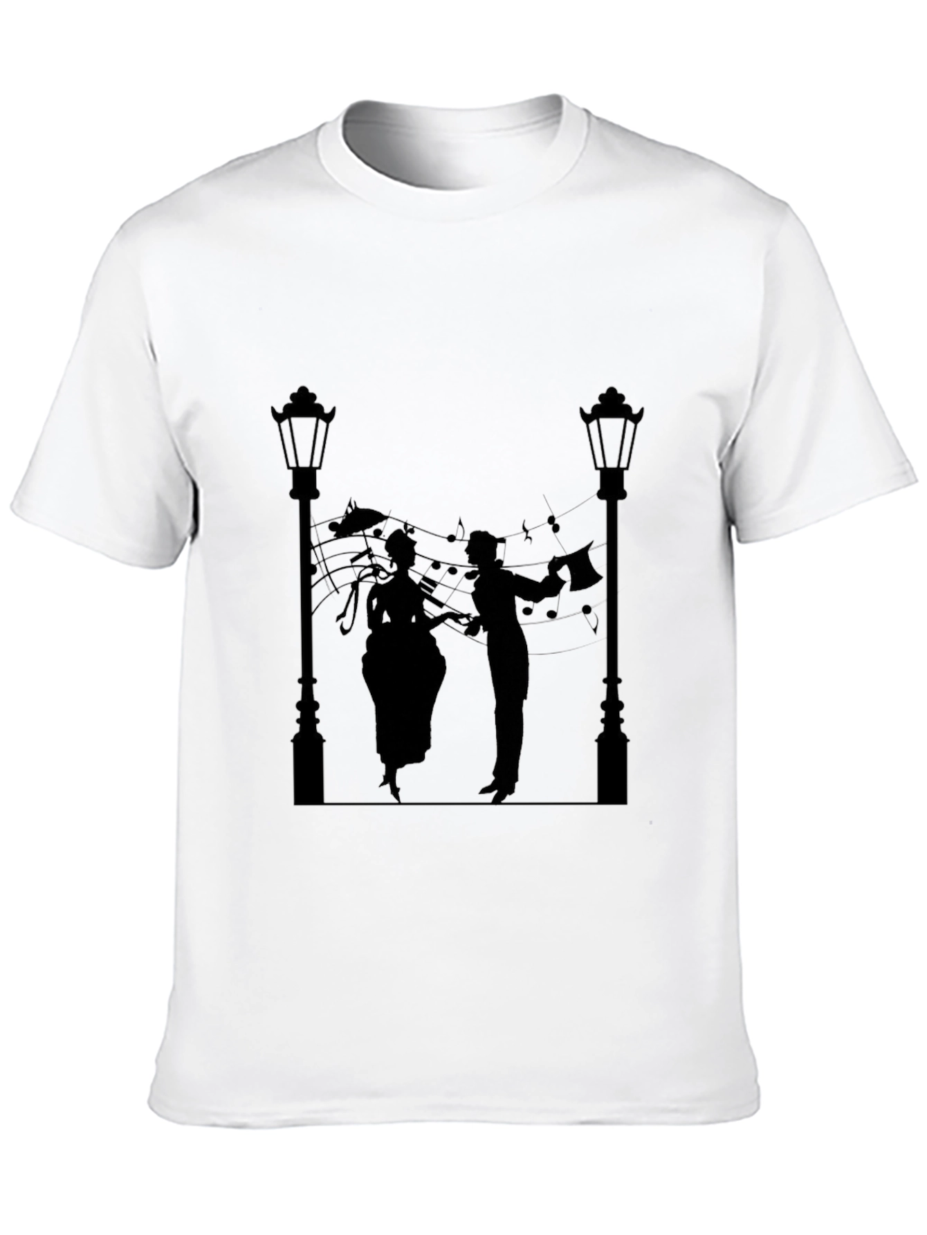 Musical Silhouette Black Tee