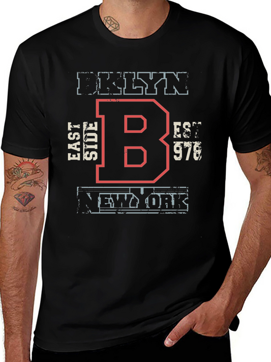 Brooklyn New York Est. 978 Black T-Shirt