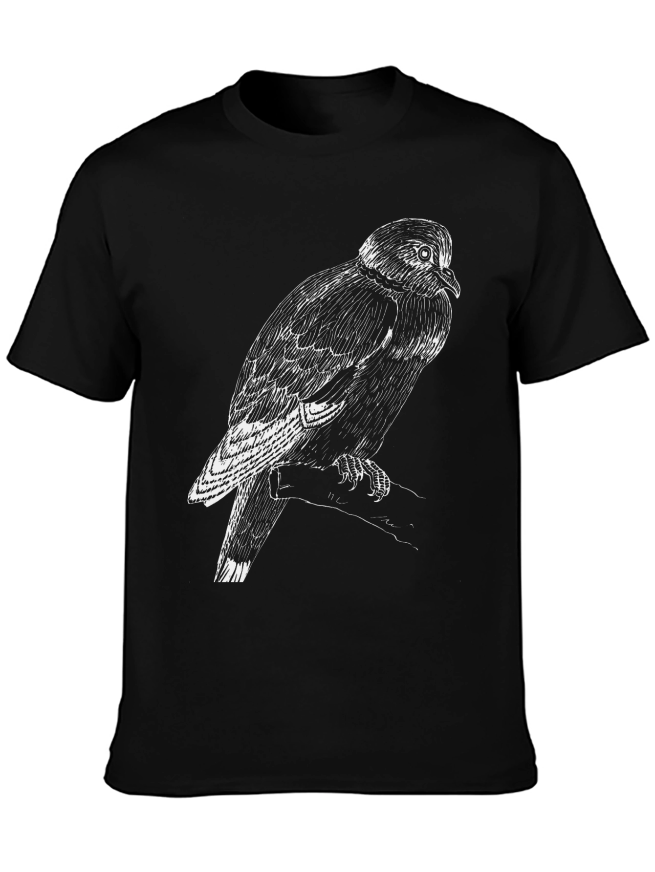 Black Bird Graphic Tee - Mens Casual Style