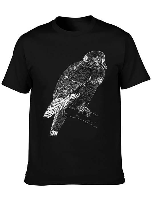 Black Bird Graphic Tee - Mens Casual Style