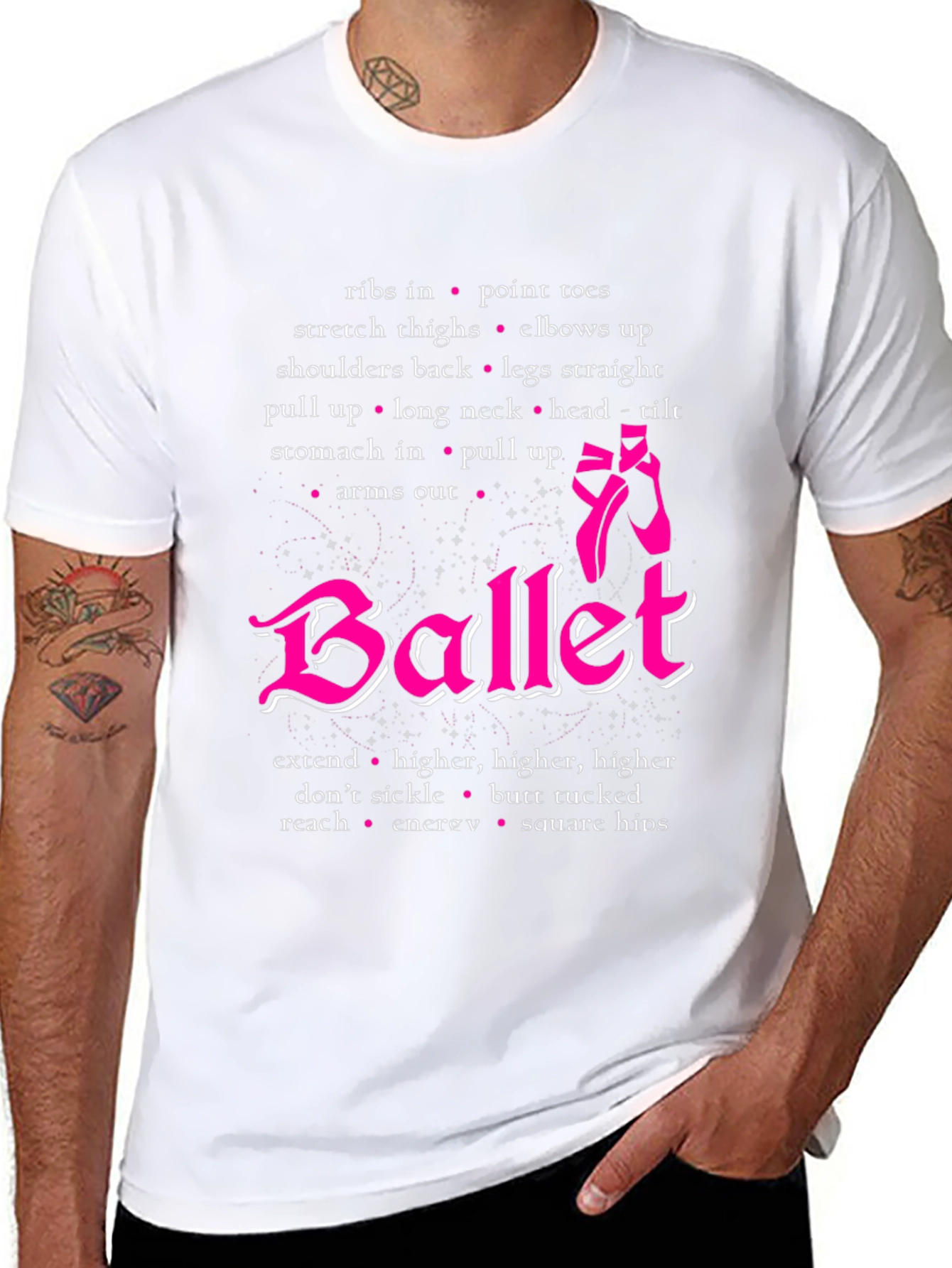 Ballet Dancer T-Shirt Ballet Positions Tee