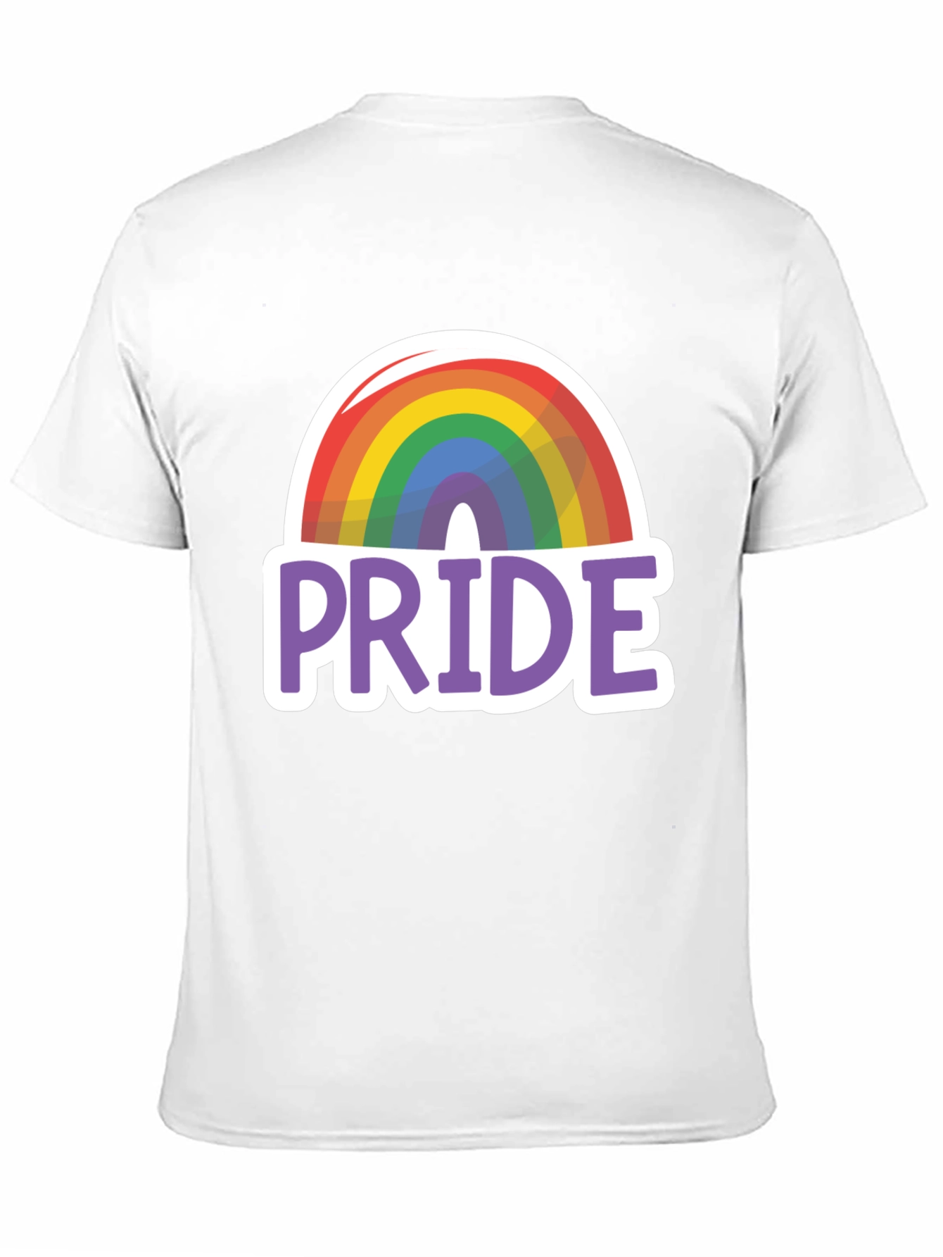 Pride Rainbow Graphic Tee - Black