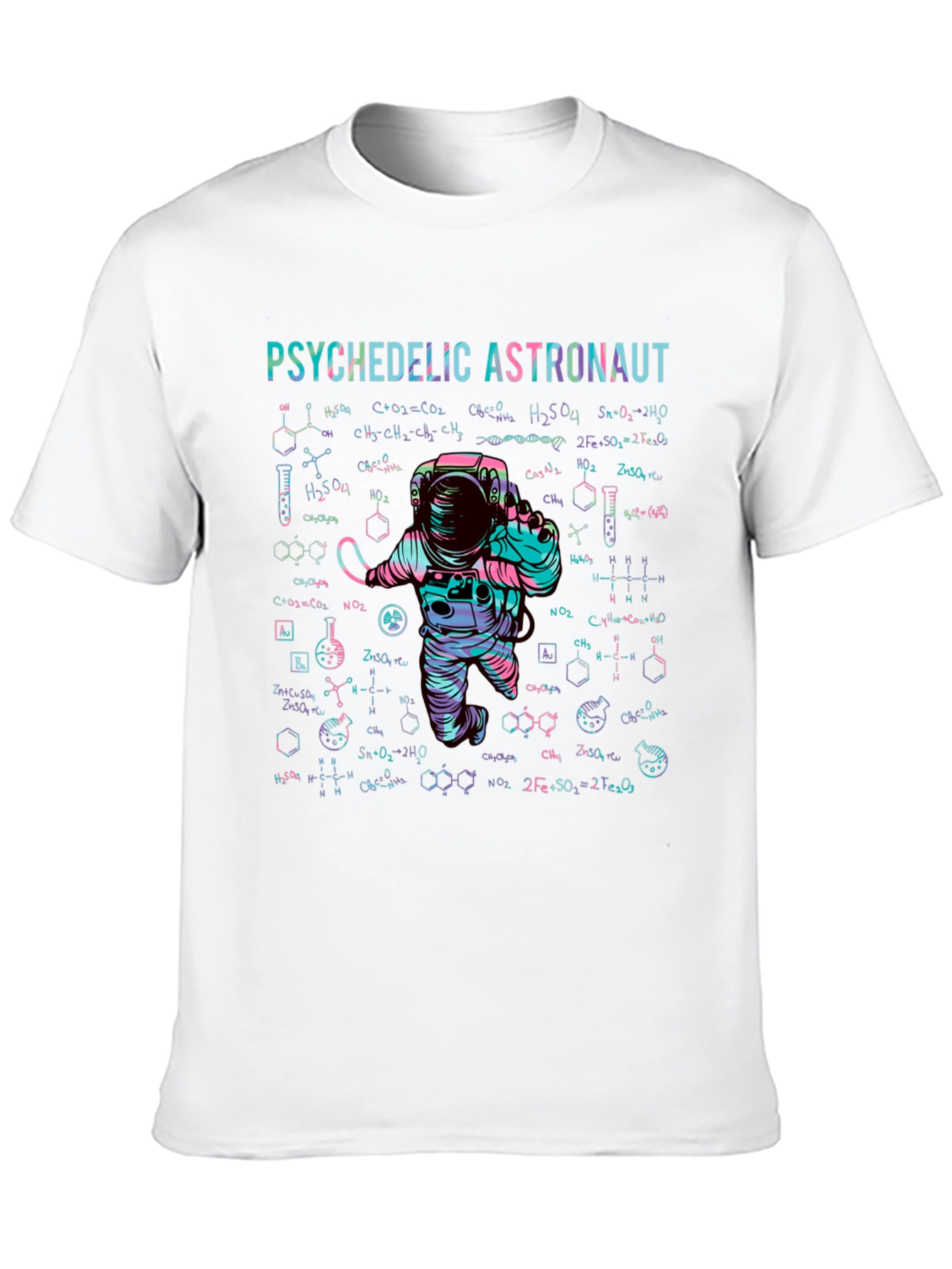 Psychedelic Astronaut Graphic T-Shirt - Science & Space Tee