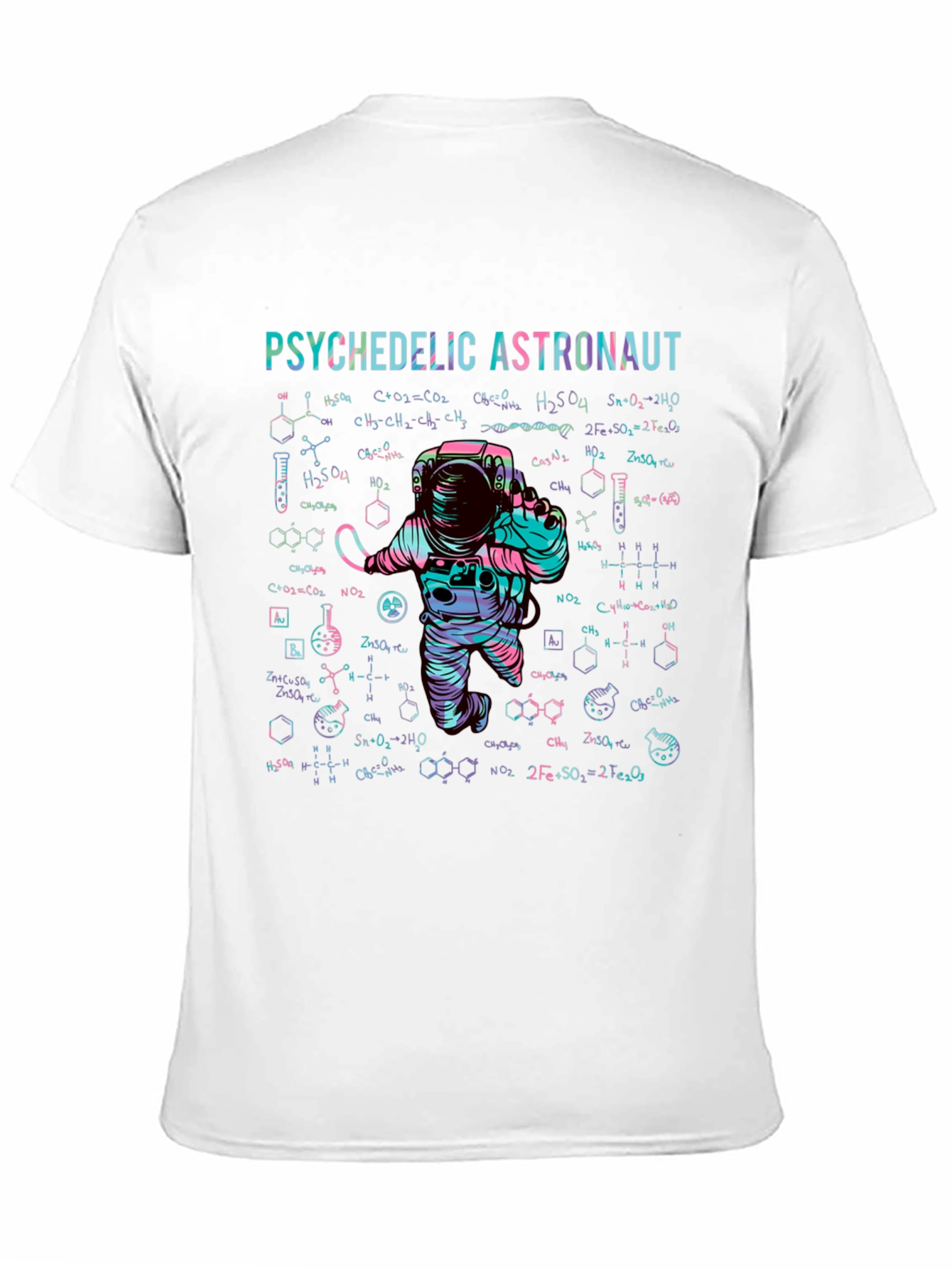 Psychedelic Astronaut Graphic T-Shirt - Science & Space Tee