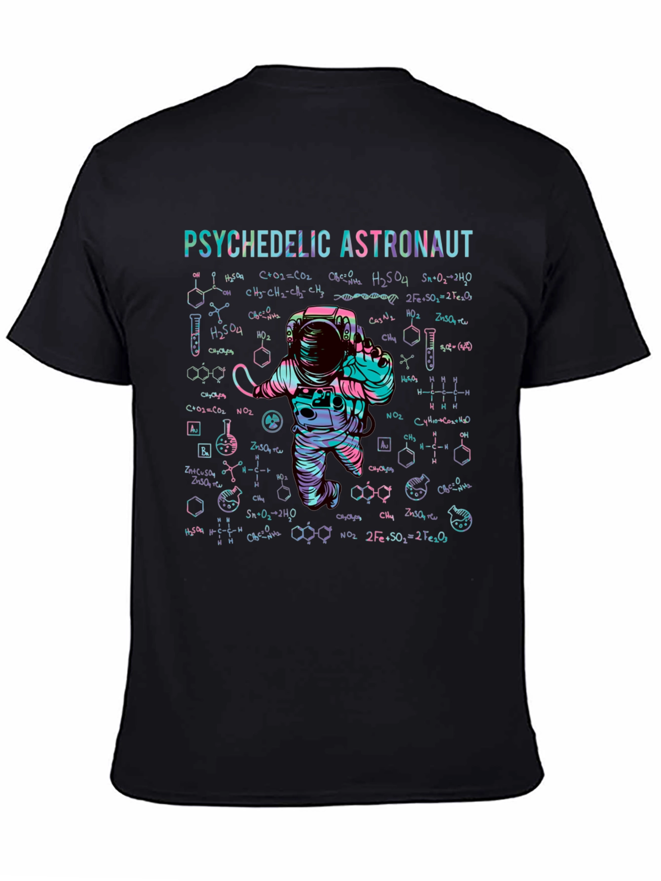 Psychedelic Astronaut Graphic T-Shirt - Science & Space Tee