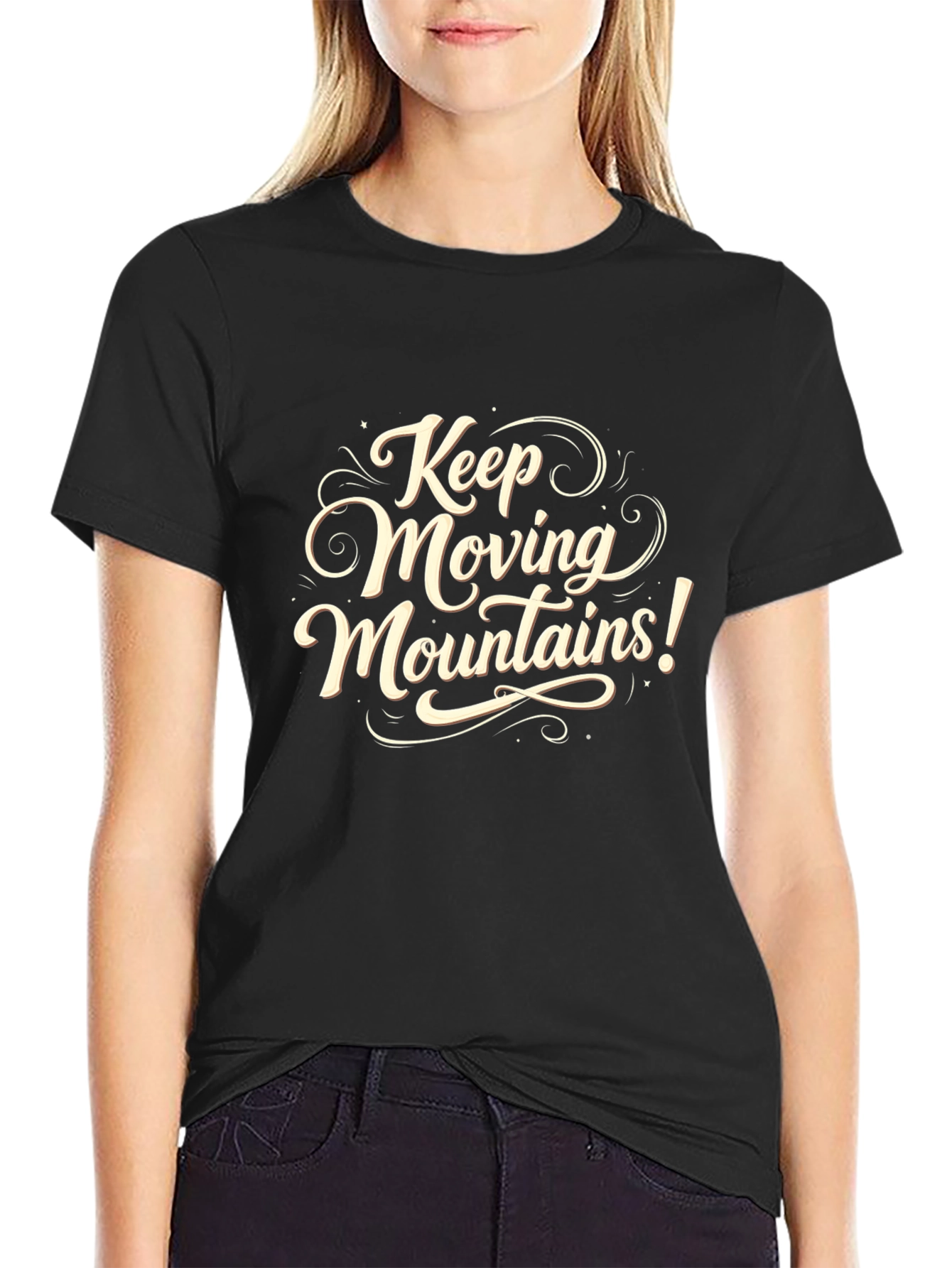 Keep Moving Mountains Graphic Tee - Motivational Shirt
