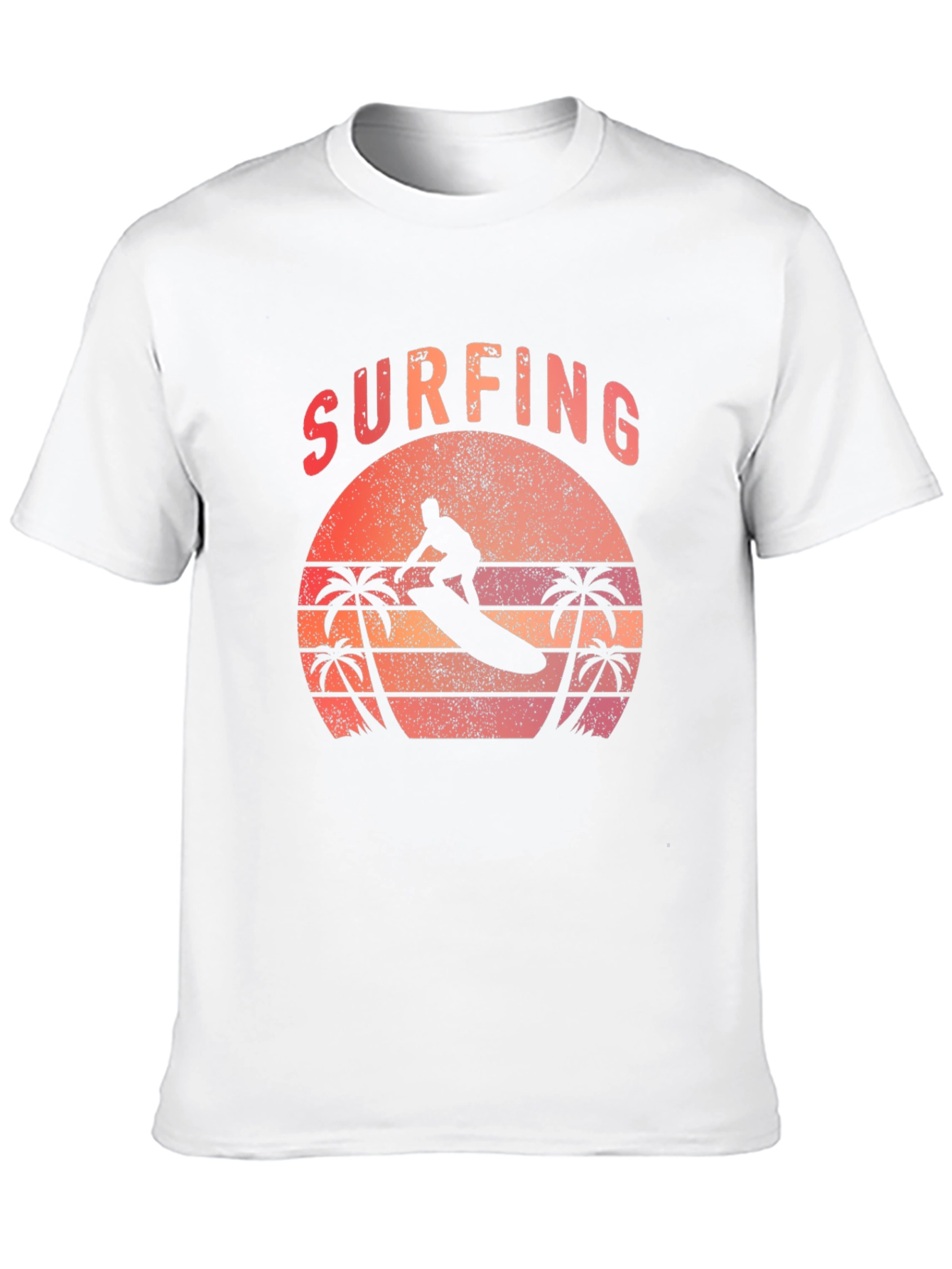 Surfing Sunset T-Shirt - Retro Beach Style