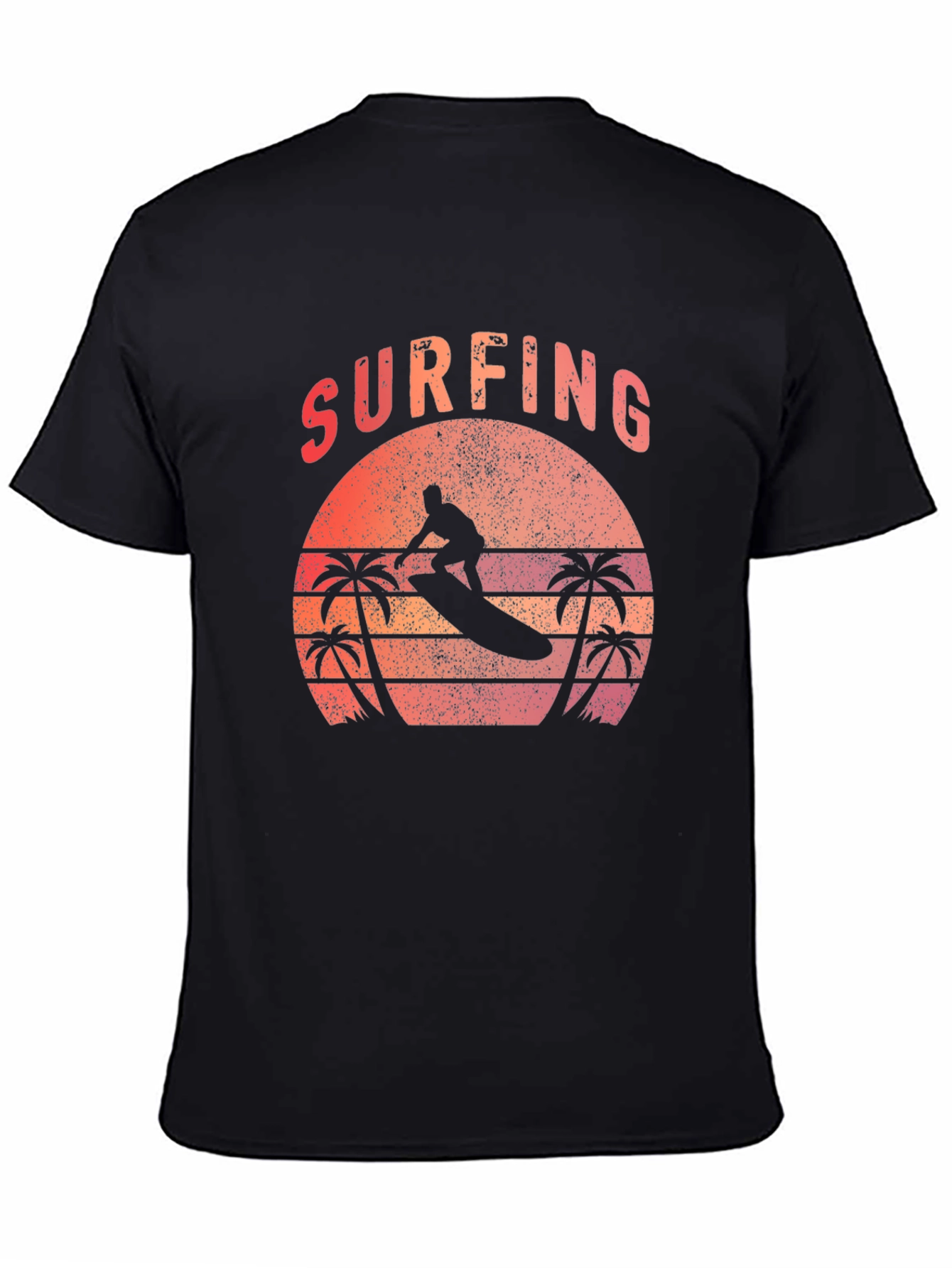 Surfing Sunset T-Shirt - Retro Beach Style
