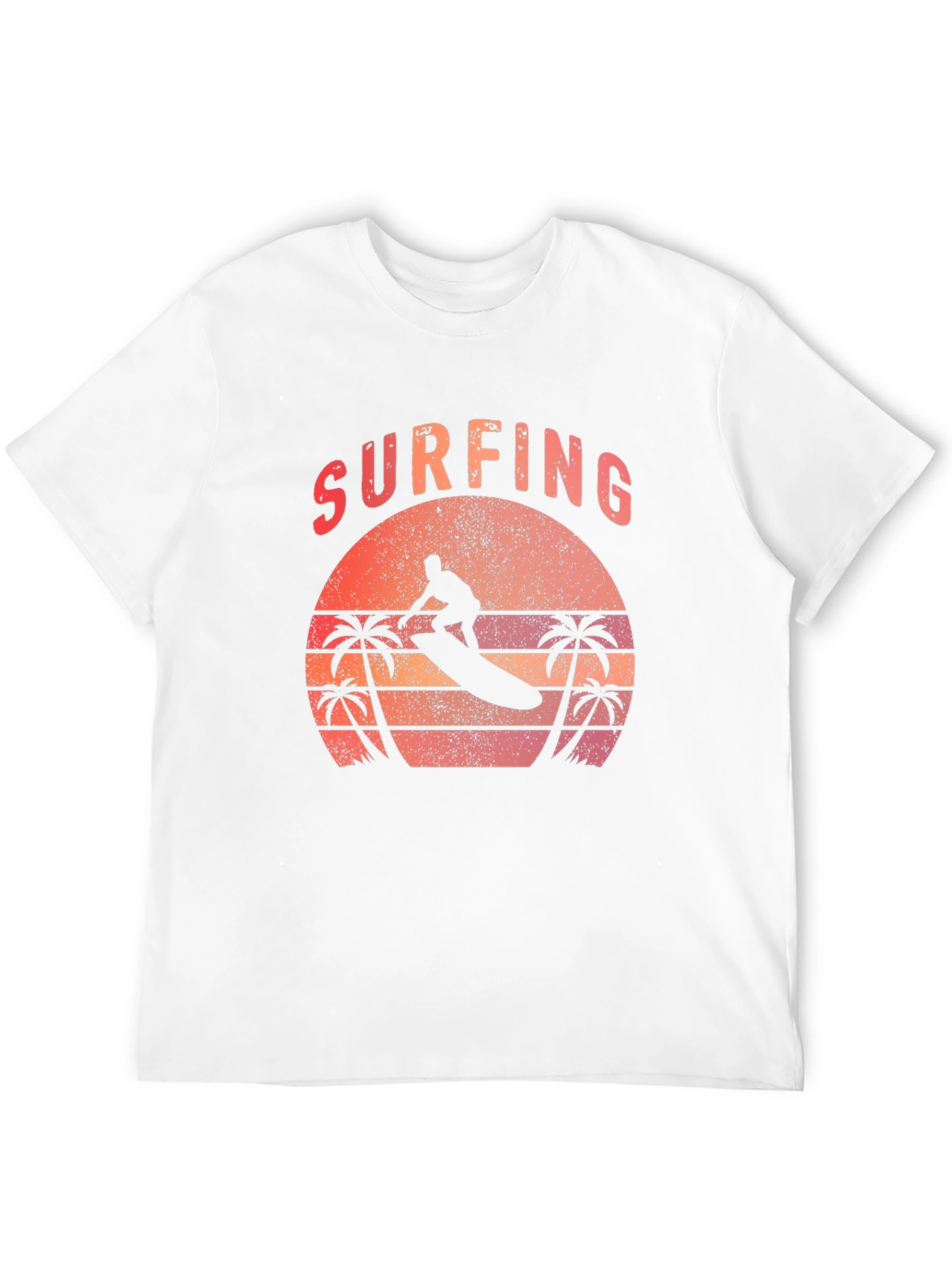 Surfing Sunset T-Shirt - Retro Beach Style
