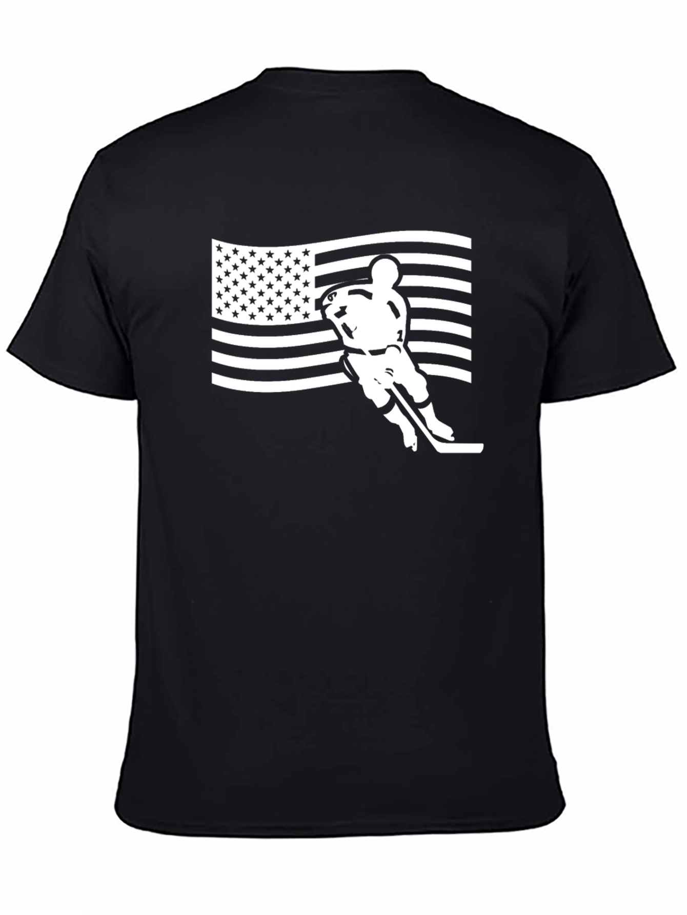Hockey USA Flag Graphic T-Shirt