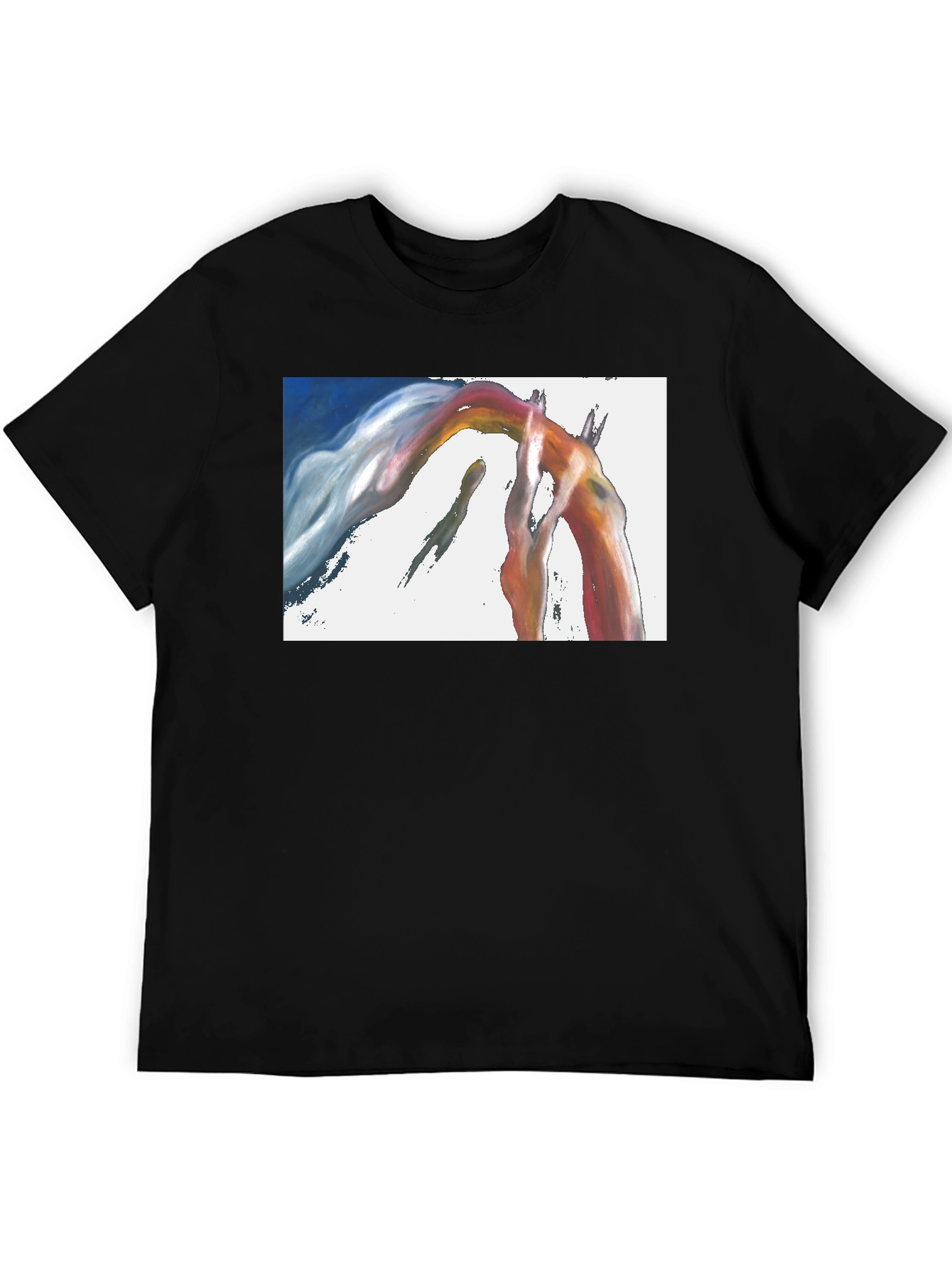 Abstract Arch Graphic Black T-Shirt
