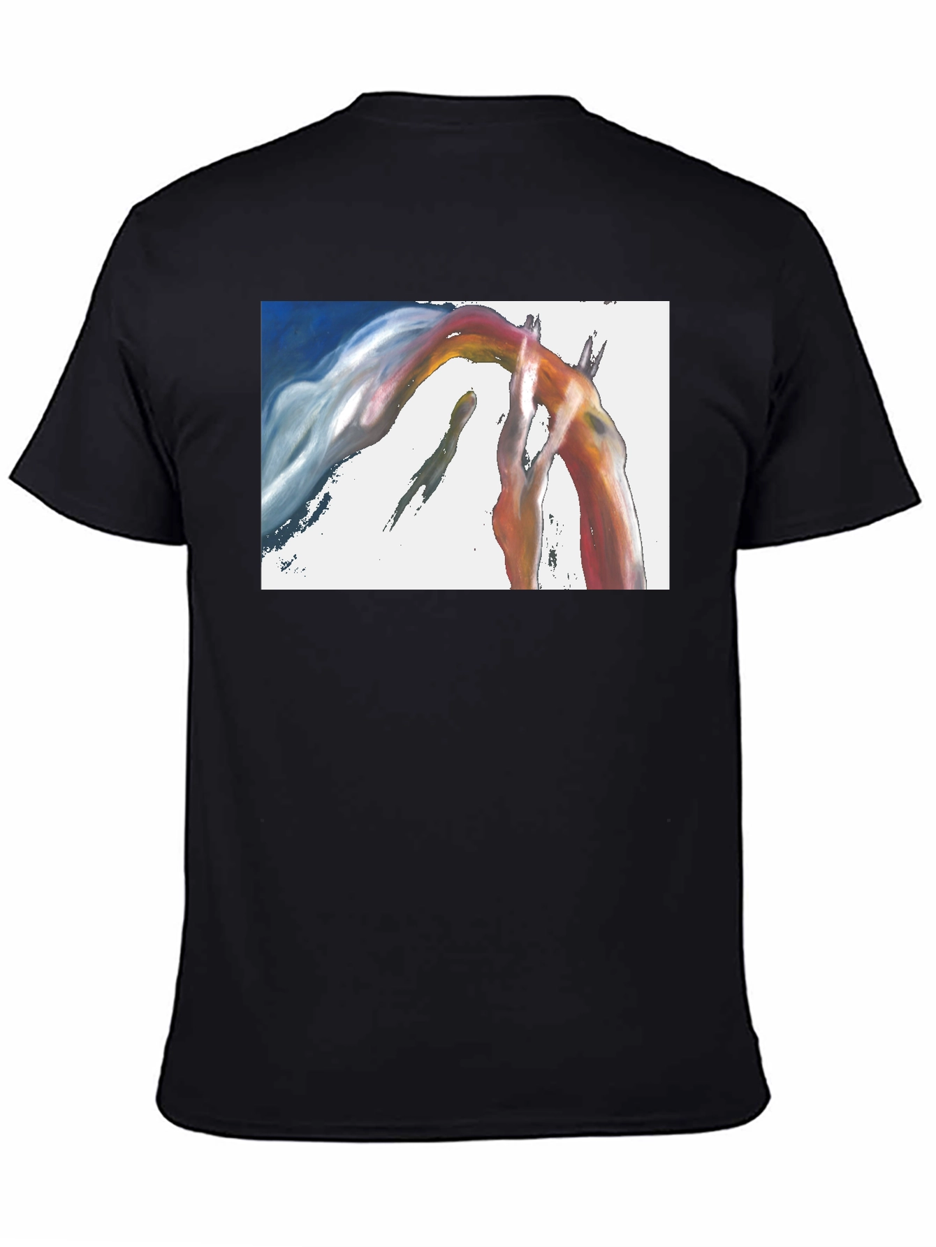 Abstract Arch Graphic Black T-Shirt