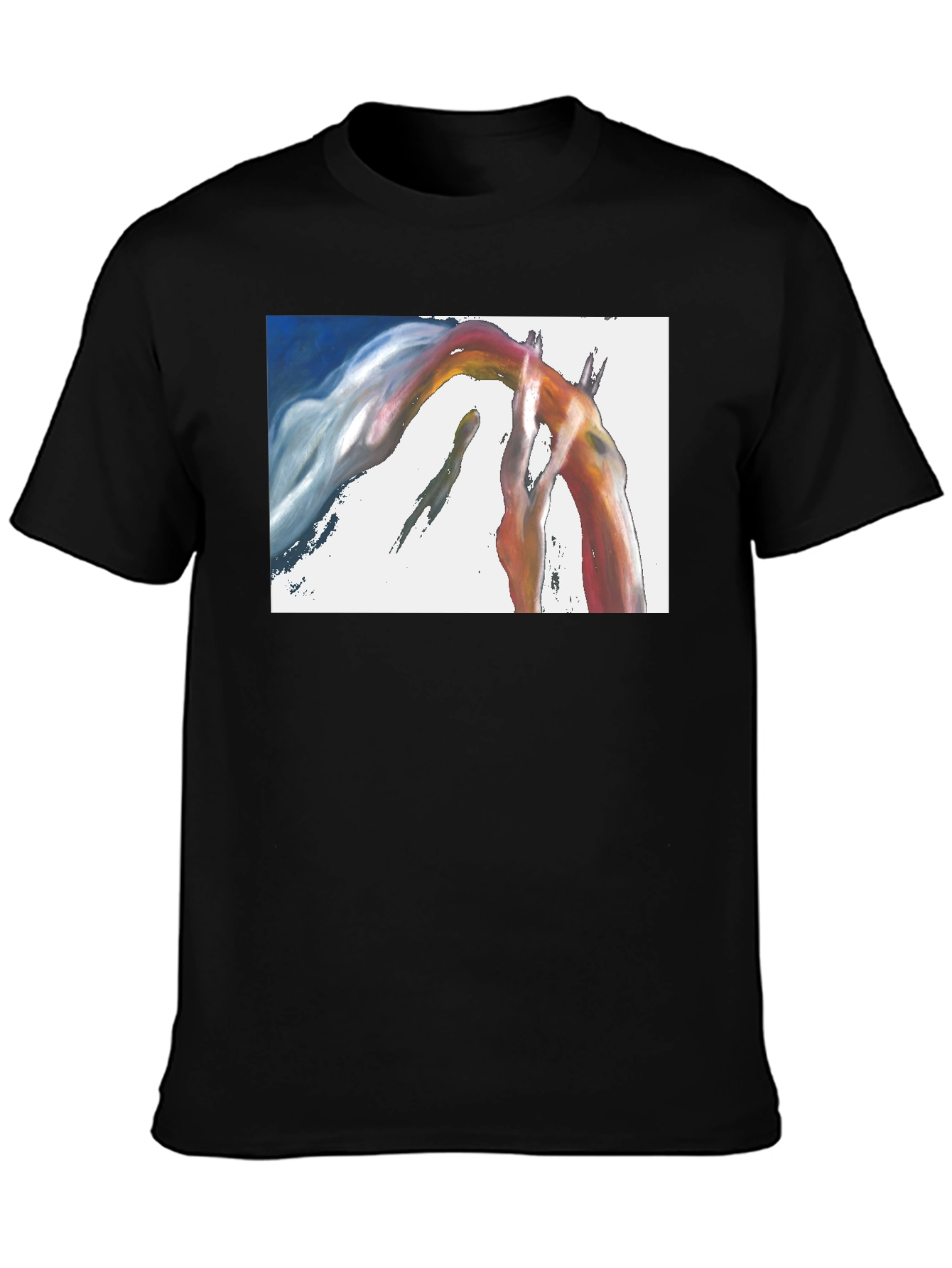 Abstract Arch Graphic Black T-Shirt