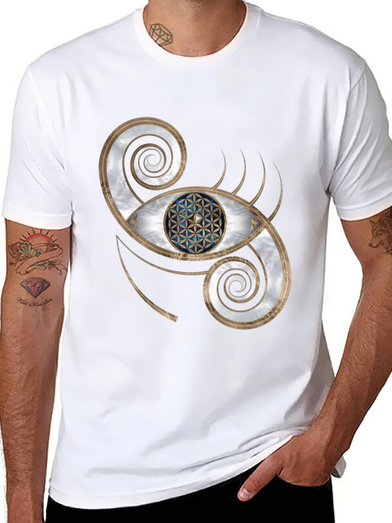 Mystic Eye Graphic Tee - Black