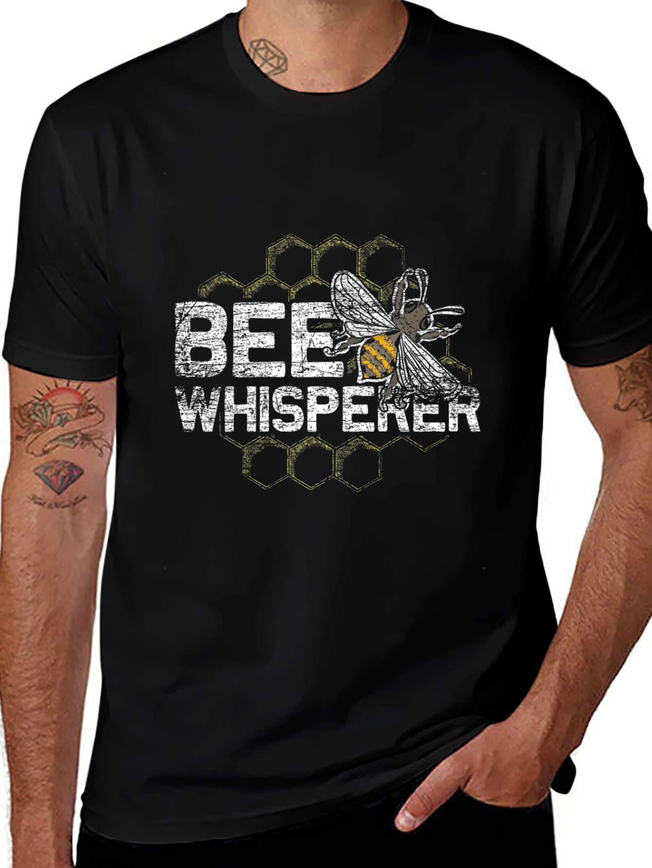 Bee Whisperer Graphic Tee - Black