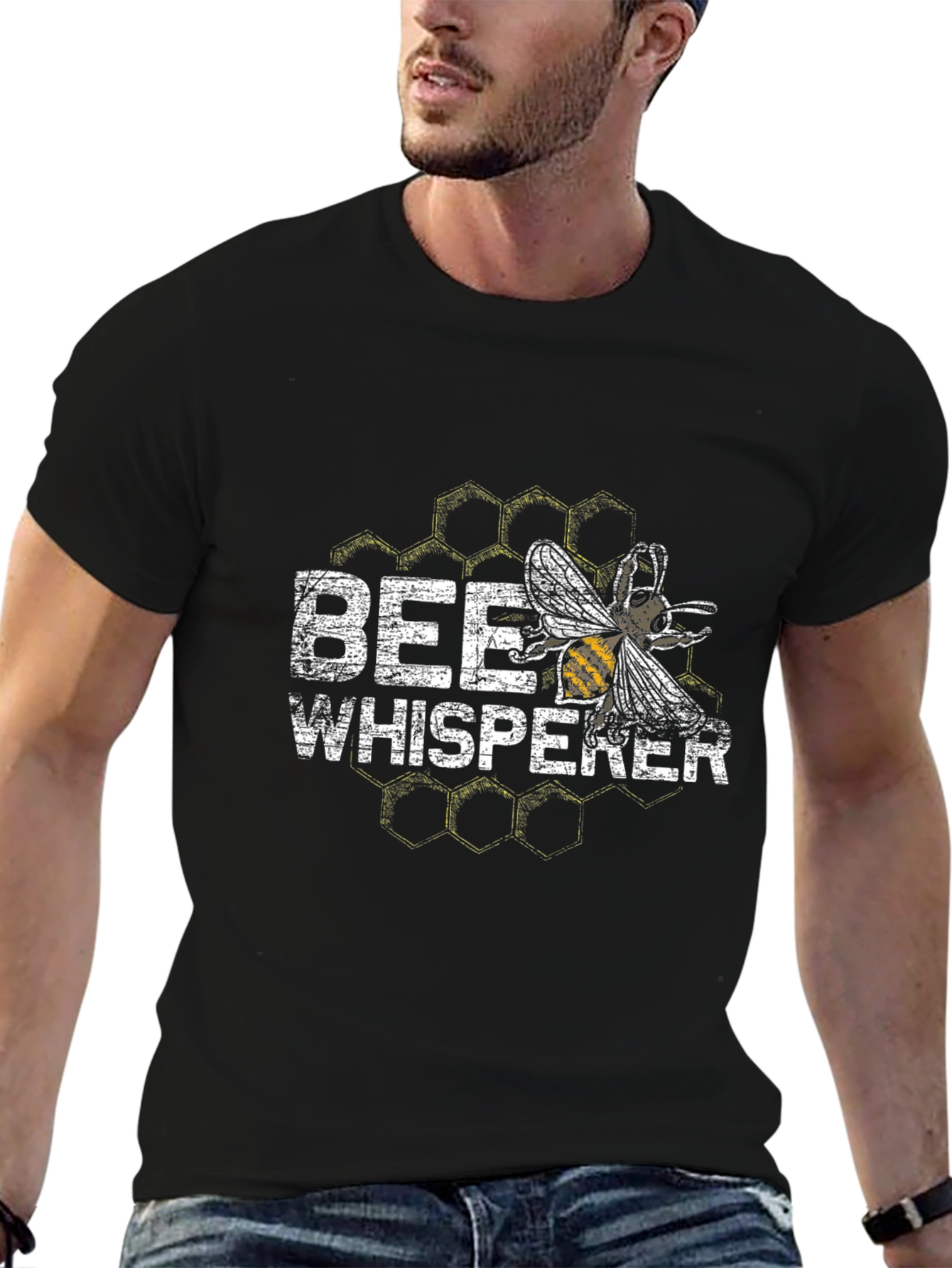 Bee Whisperer Graphic Tee - Black