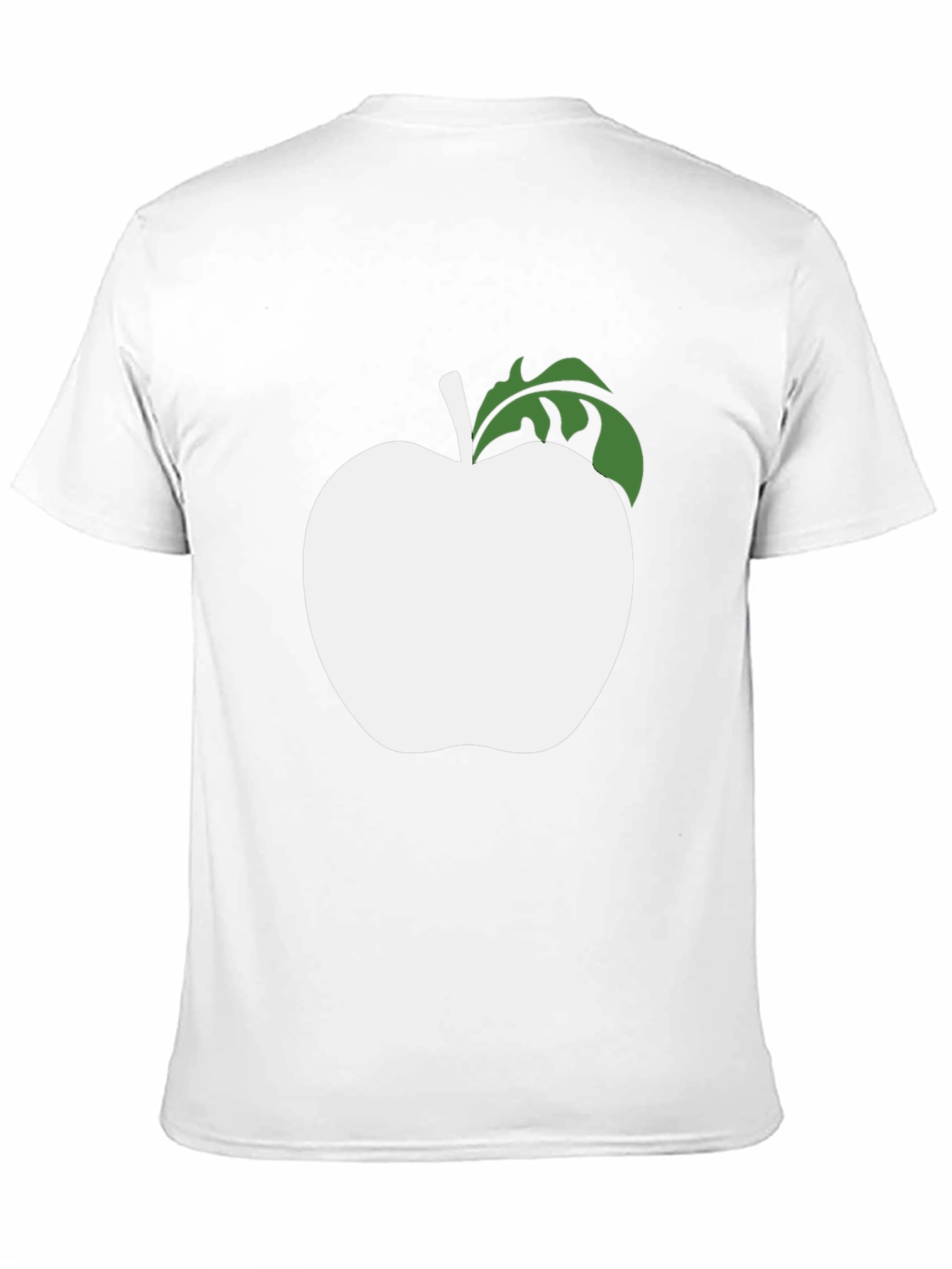Apple Graphic Tee - Modern Black Cotton Shirt