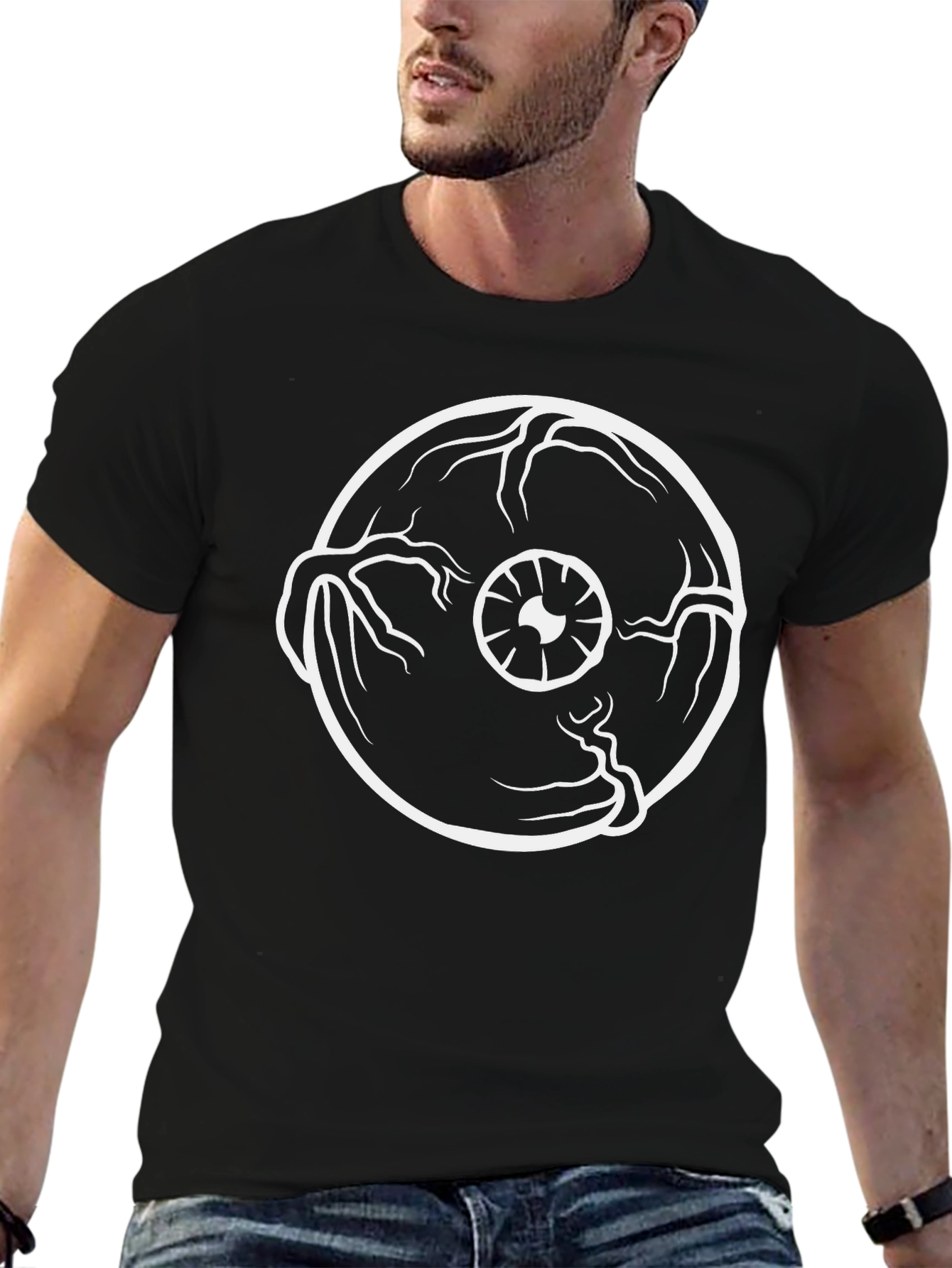 Eye Graphic Black T-Shirt