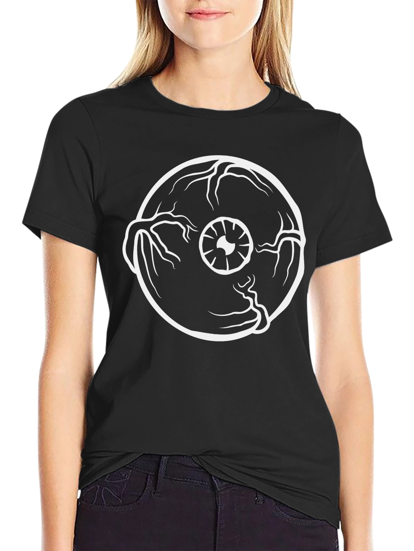 Eye Graphic Black T-Shirt