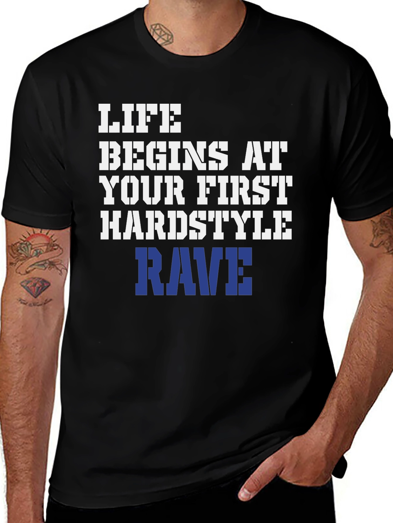 Life Begins at Your First Hardstyle Rave T-Shirt