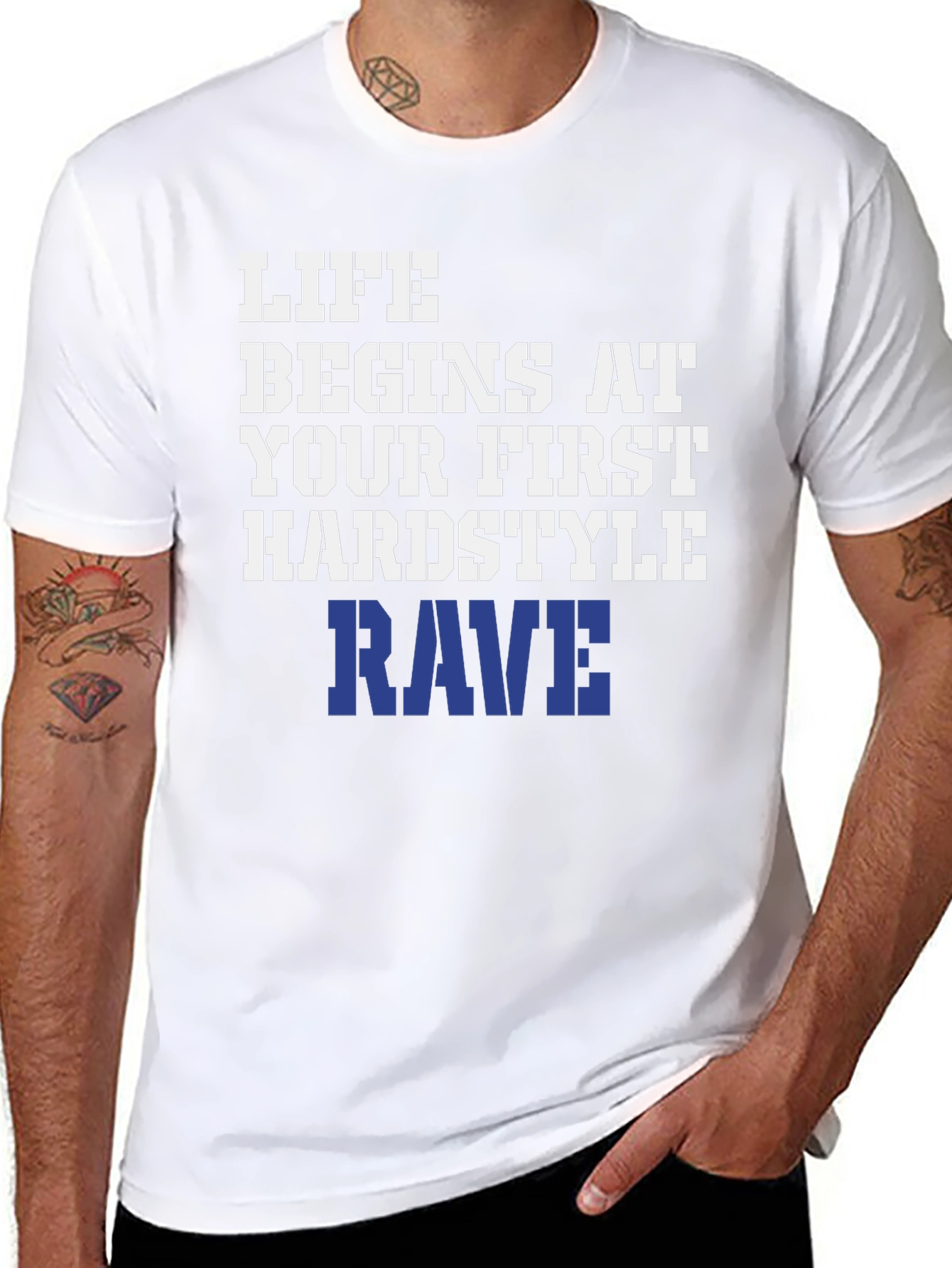 Life Begins at Your First Hardstyle Rave T-Shirt