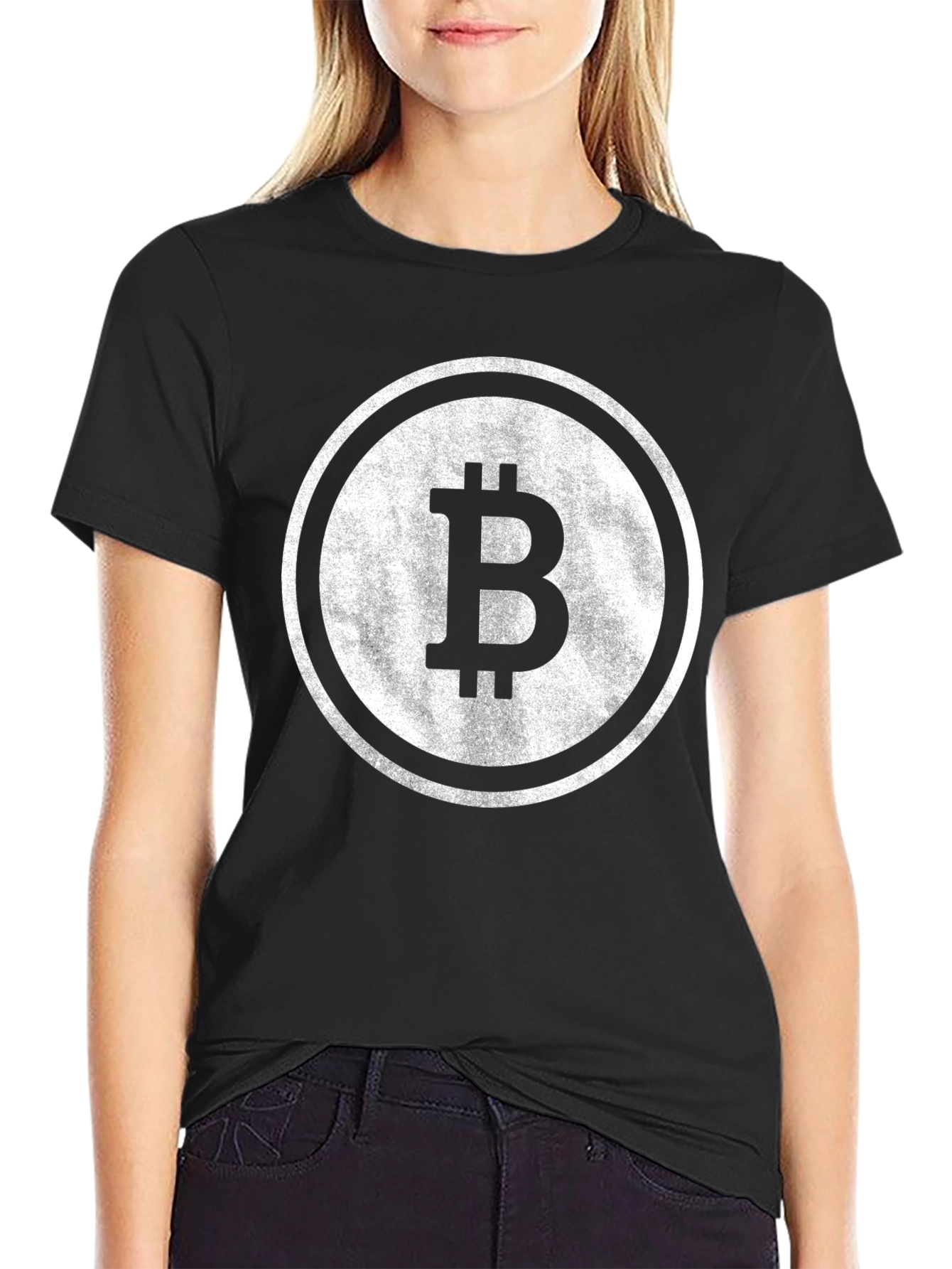 Bitcoin Logo Black T-Shirt