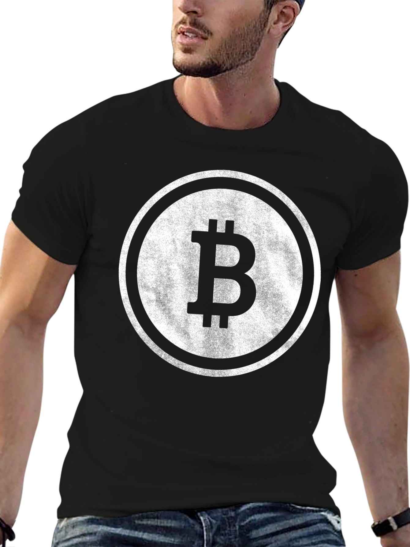 Bitcoin Logo Black T-Shirt