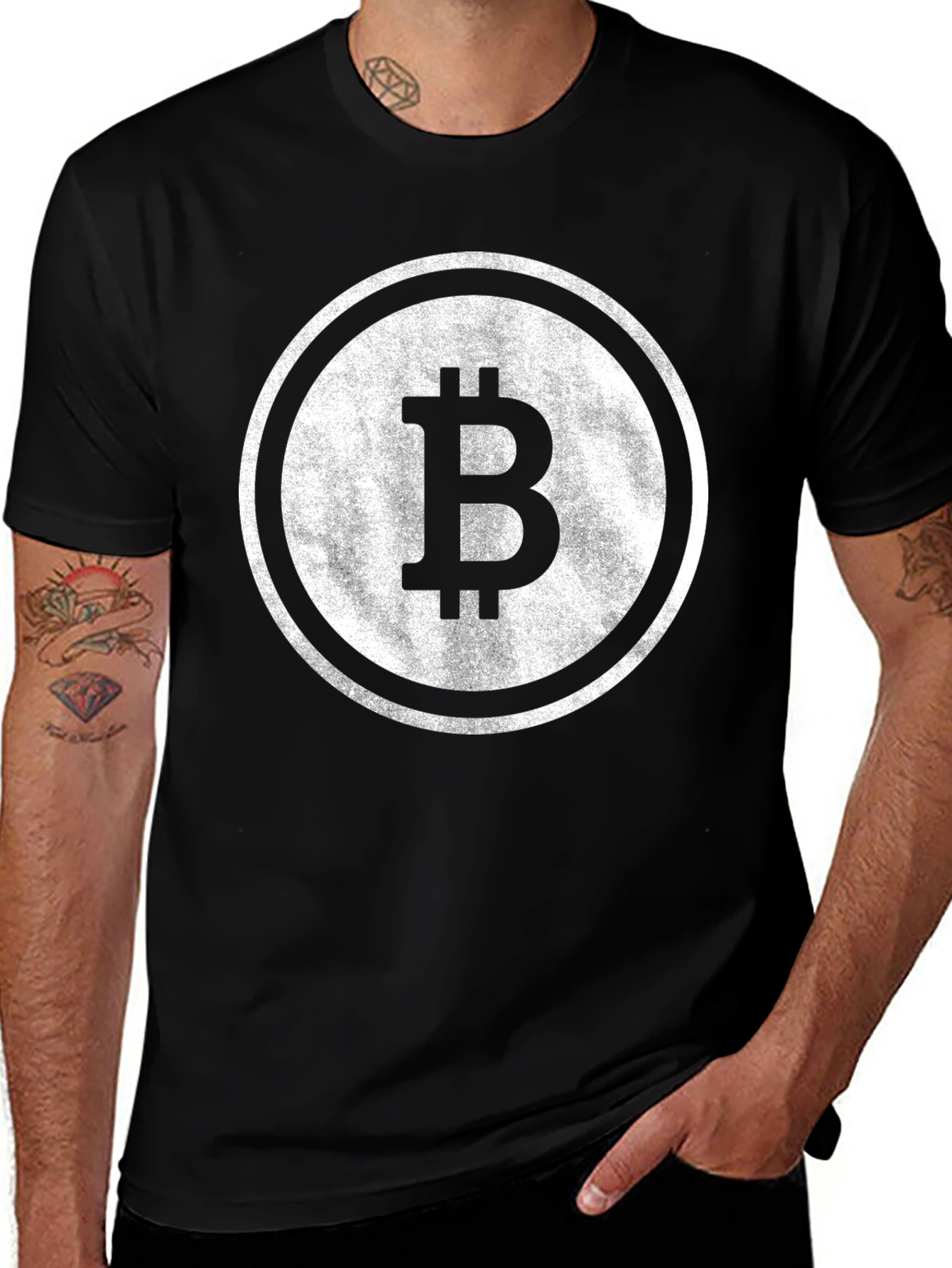 Bitcoin Logo Black T-Shirt