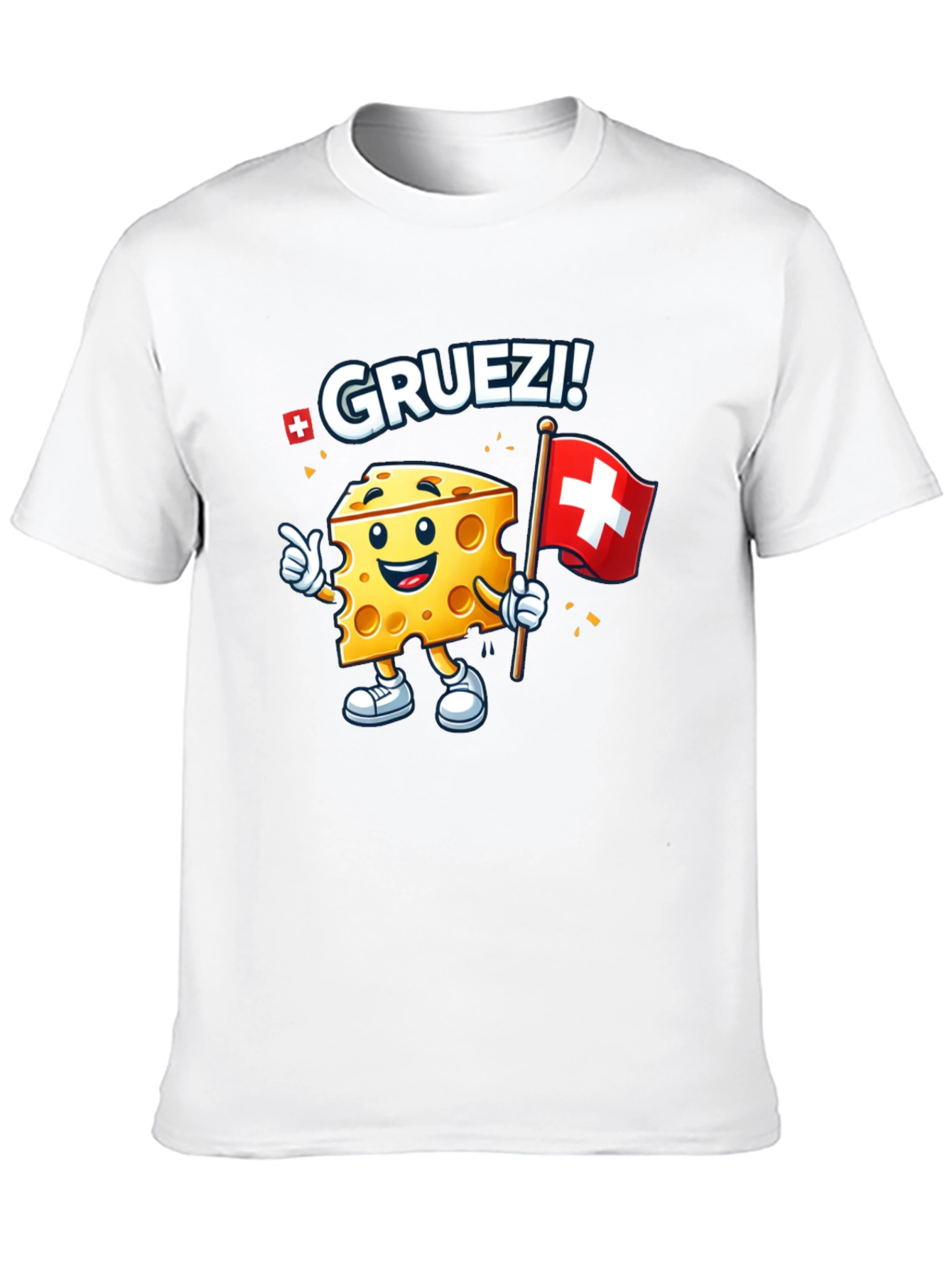 Gruetzi Cheese Swiss Flag T-Shirt