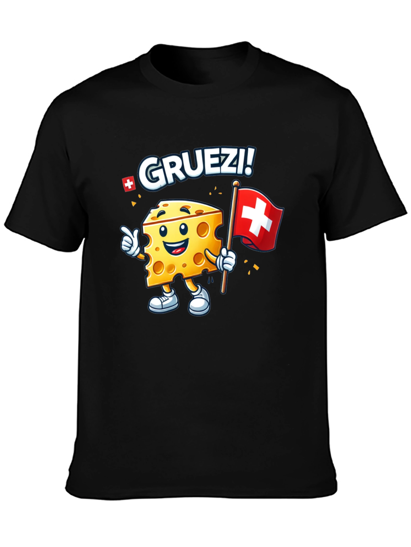 Gruetzi Cheese Swiss Flag T-Shirt