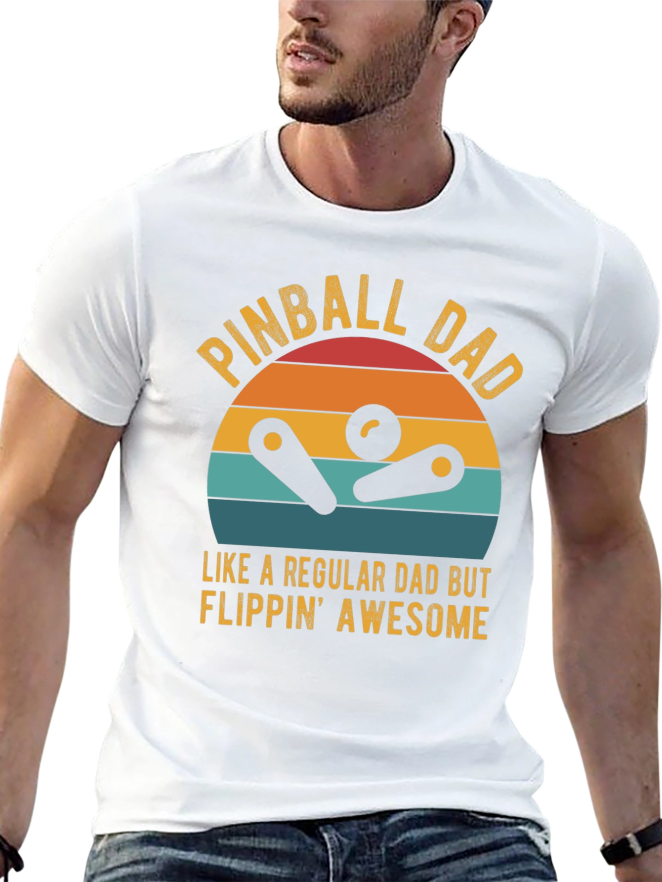 Pinball Dad Graphic T-Shirt - Flippin Awesome Tee