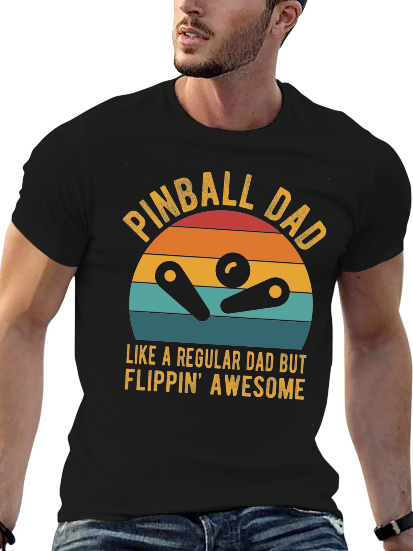 Pinball Dad Graphic T-Shirt - Flippin Awesome Tee