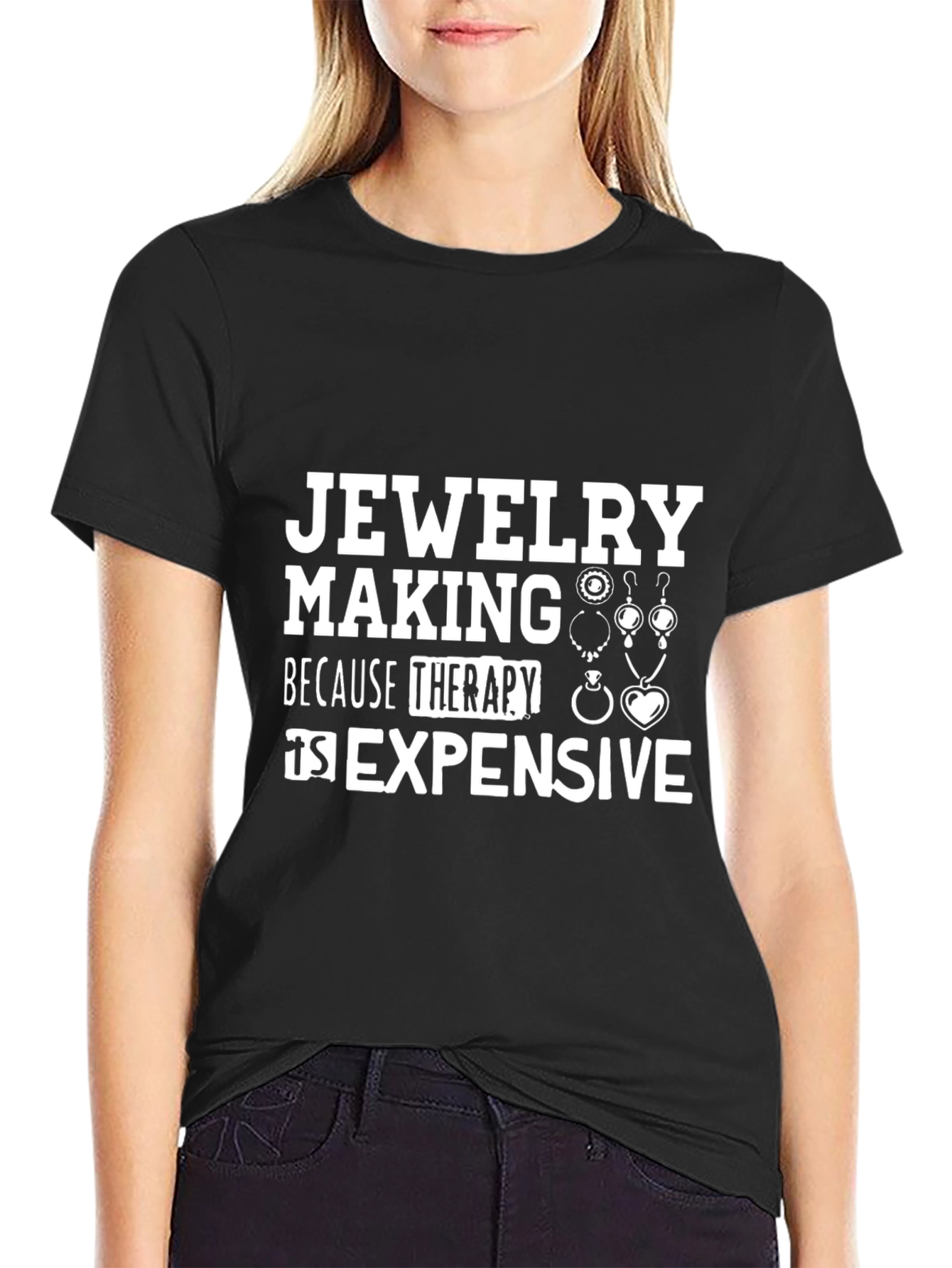 Jewelry Making Therapy T-Shirt: Stylish & Comfortable