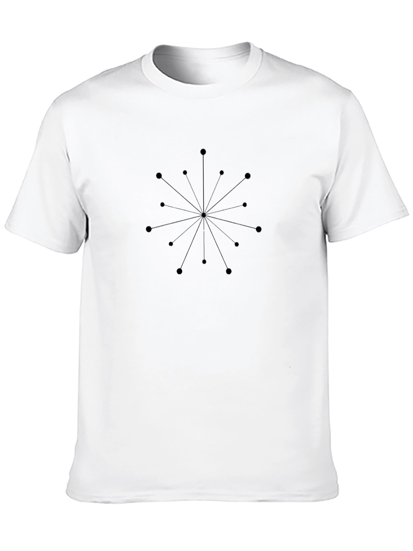 Modern Atomic Black Graphic Tee - Stylish & Unique