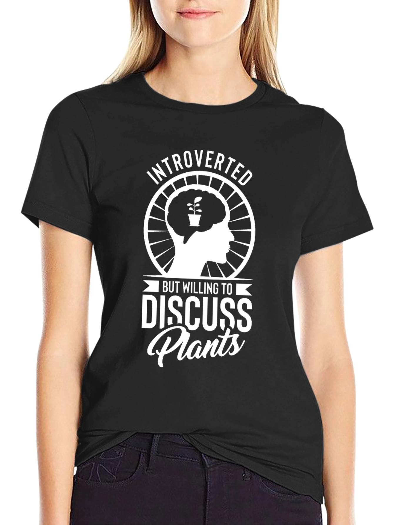 Introverted Discuss Plants T-Shirt