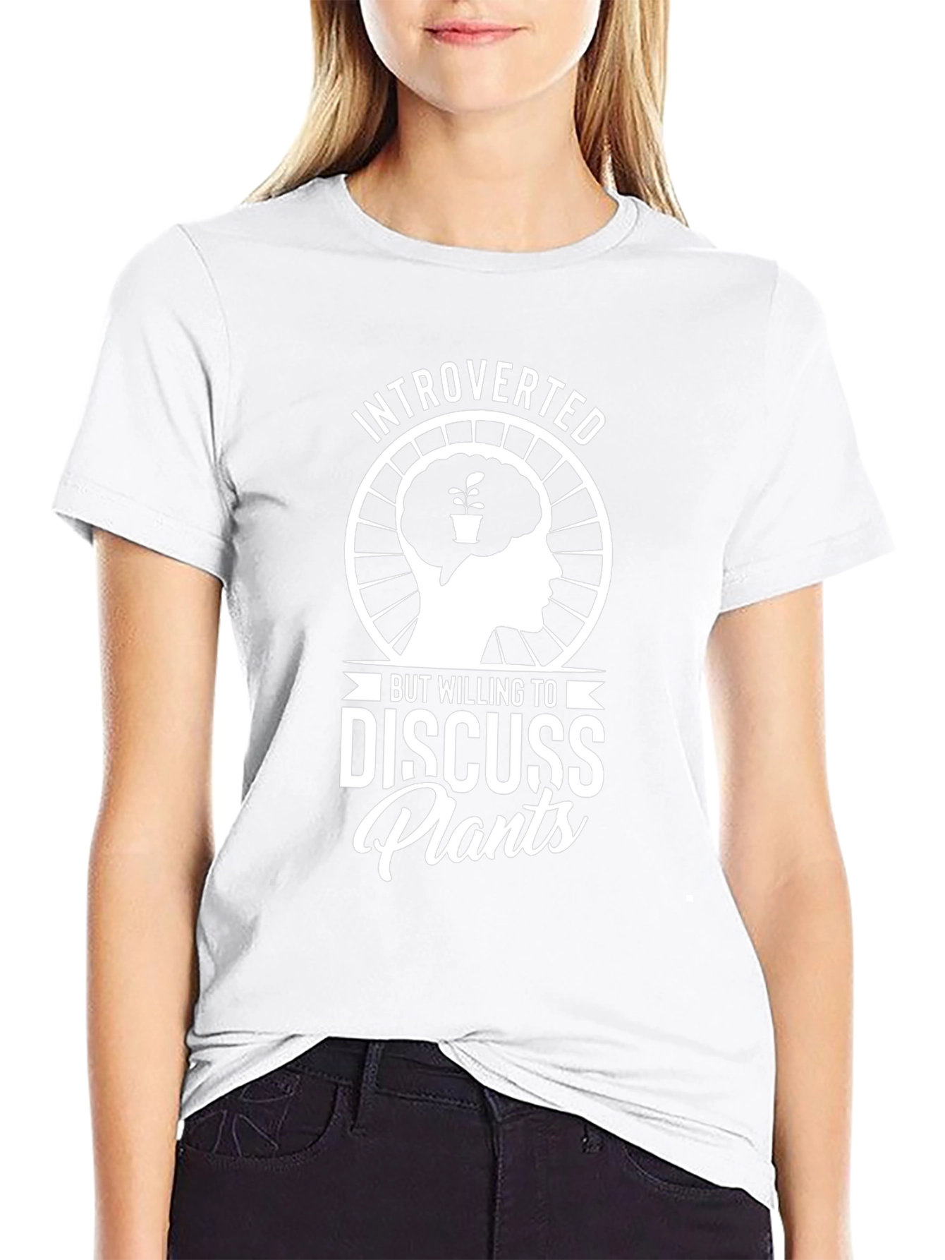 Introverted Discuss Plants T-Shirt