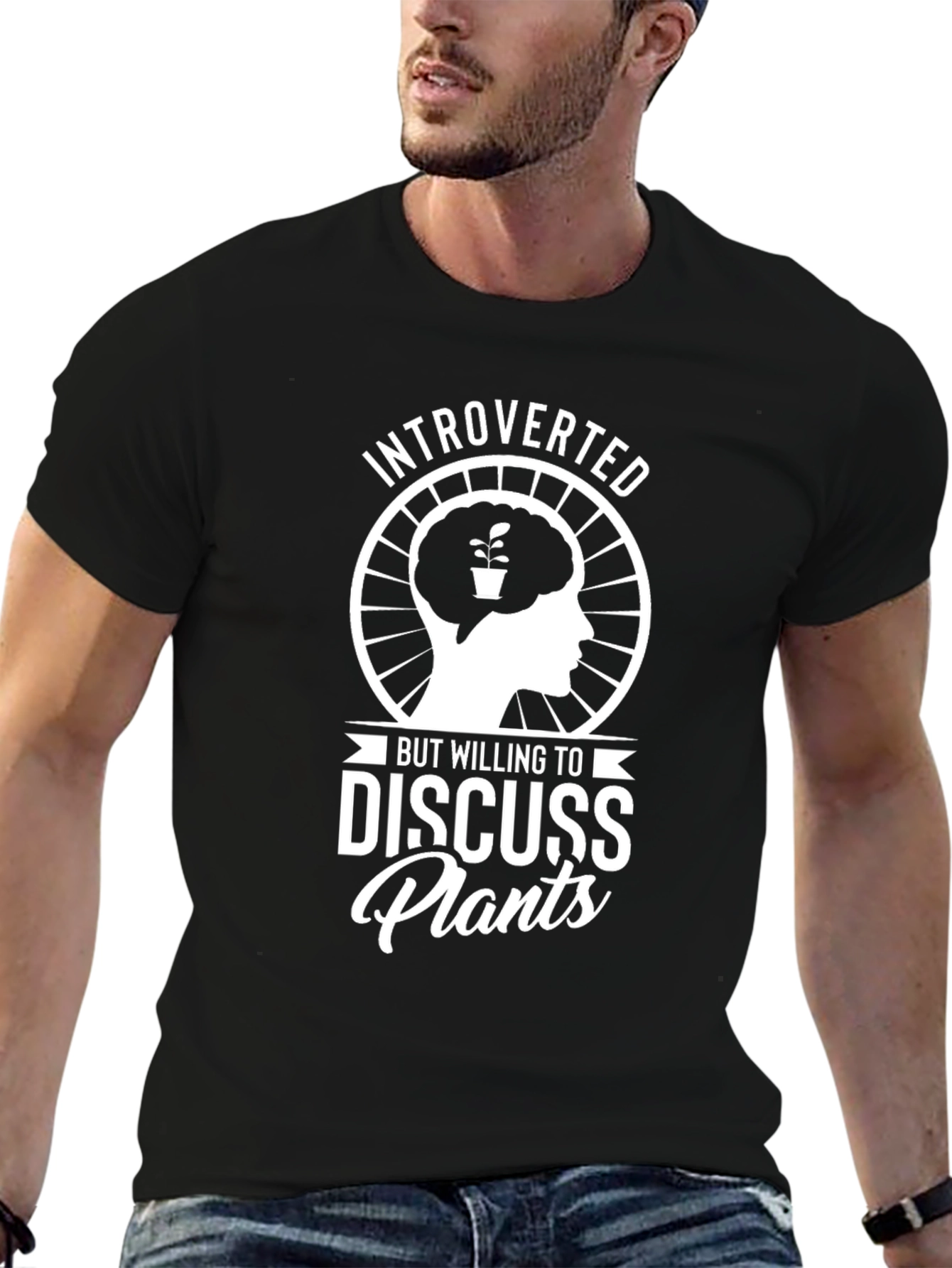 Introverted Discuss Plants T-Shirt