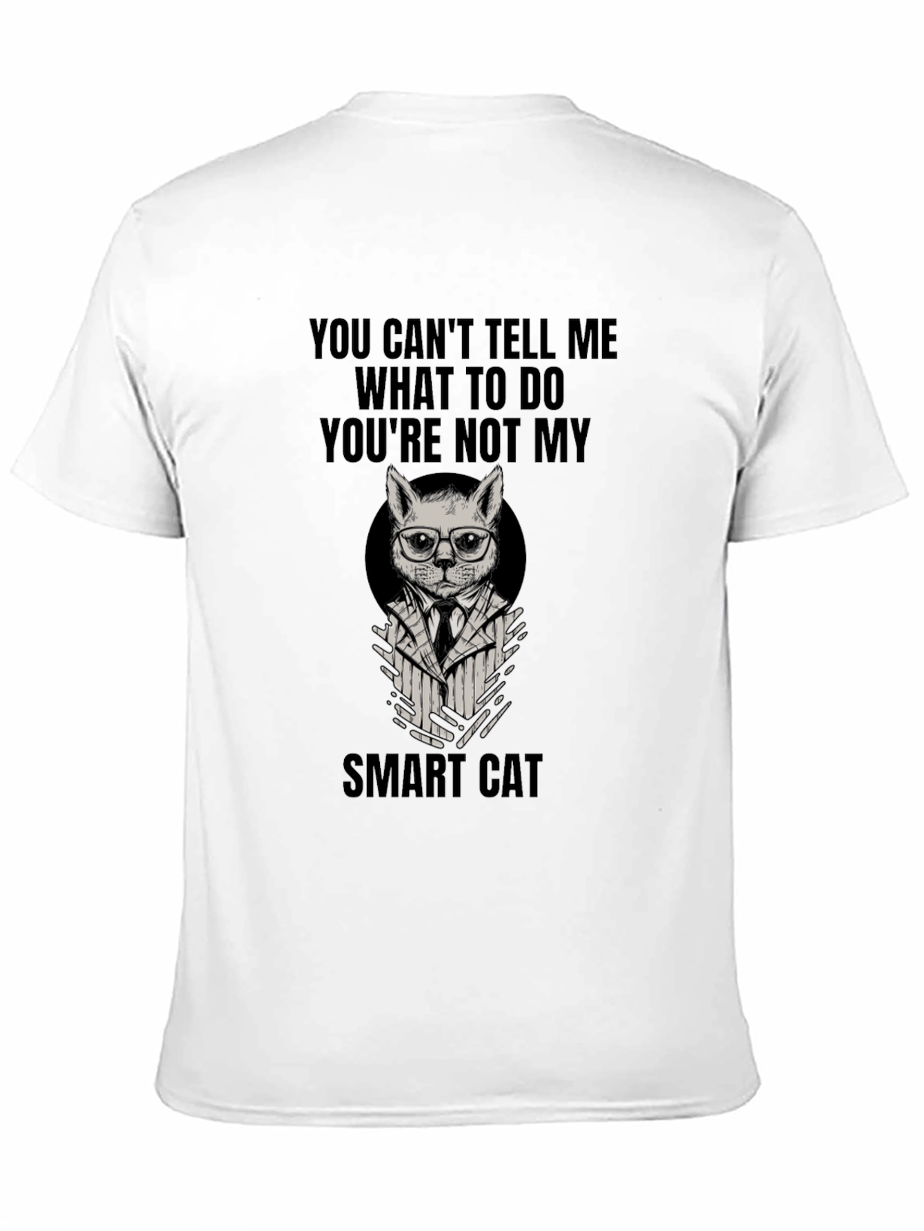 Smart Cat T-Shirt - Funny Slogan Tee