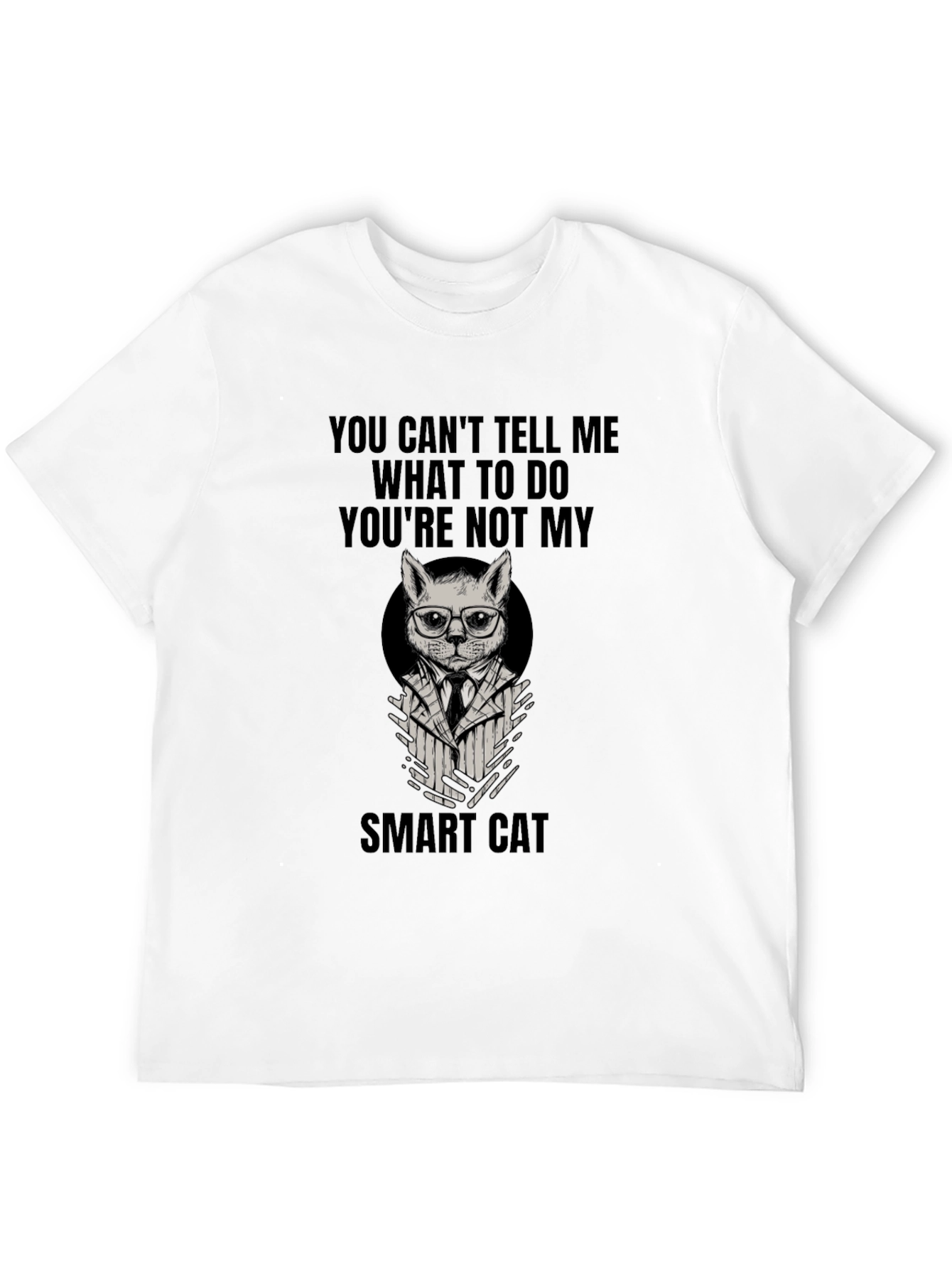 Smart Cat T-Shirt - Funny Slogan Tee