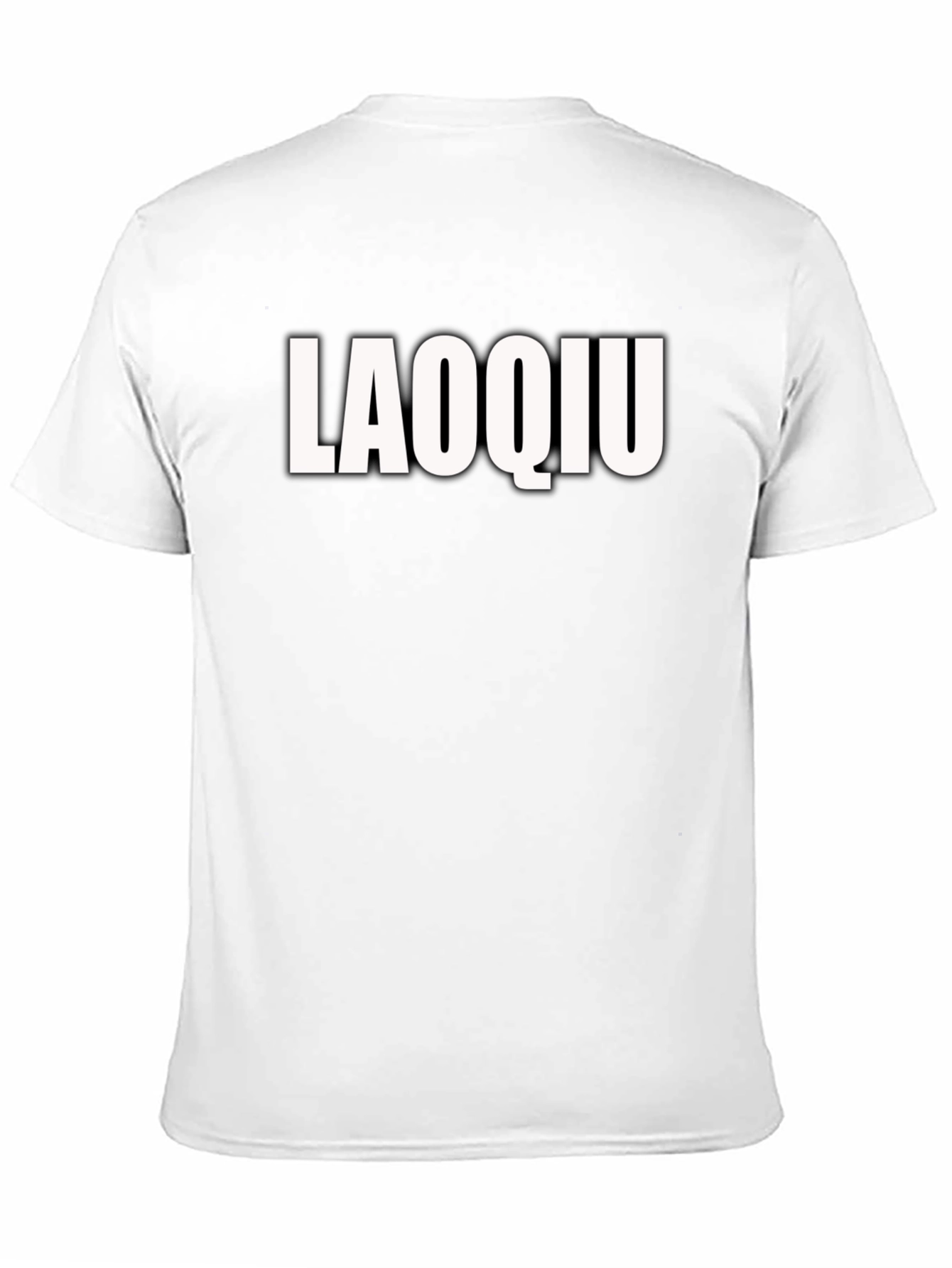 Laoqiu Graphic Tee - Trendy Black Cotton T-Shirt