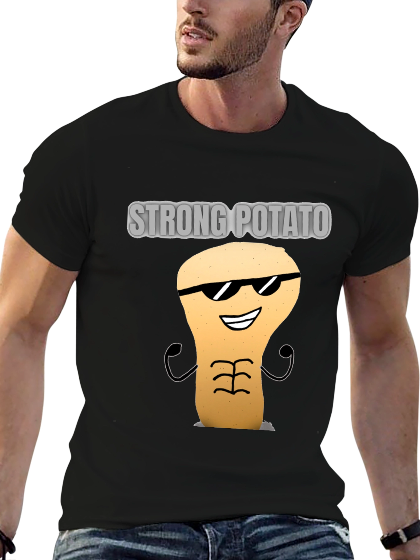 Strong Potato Graphic T-Shirt