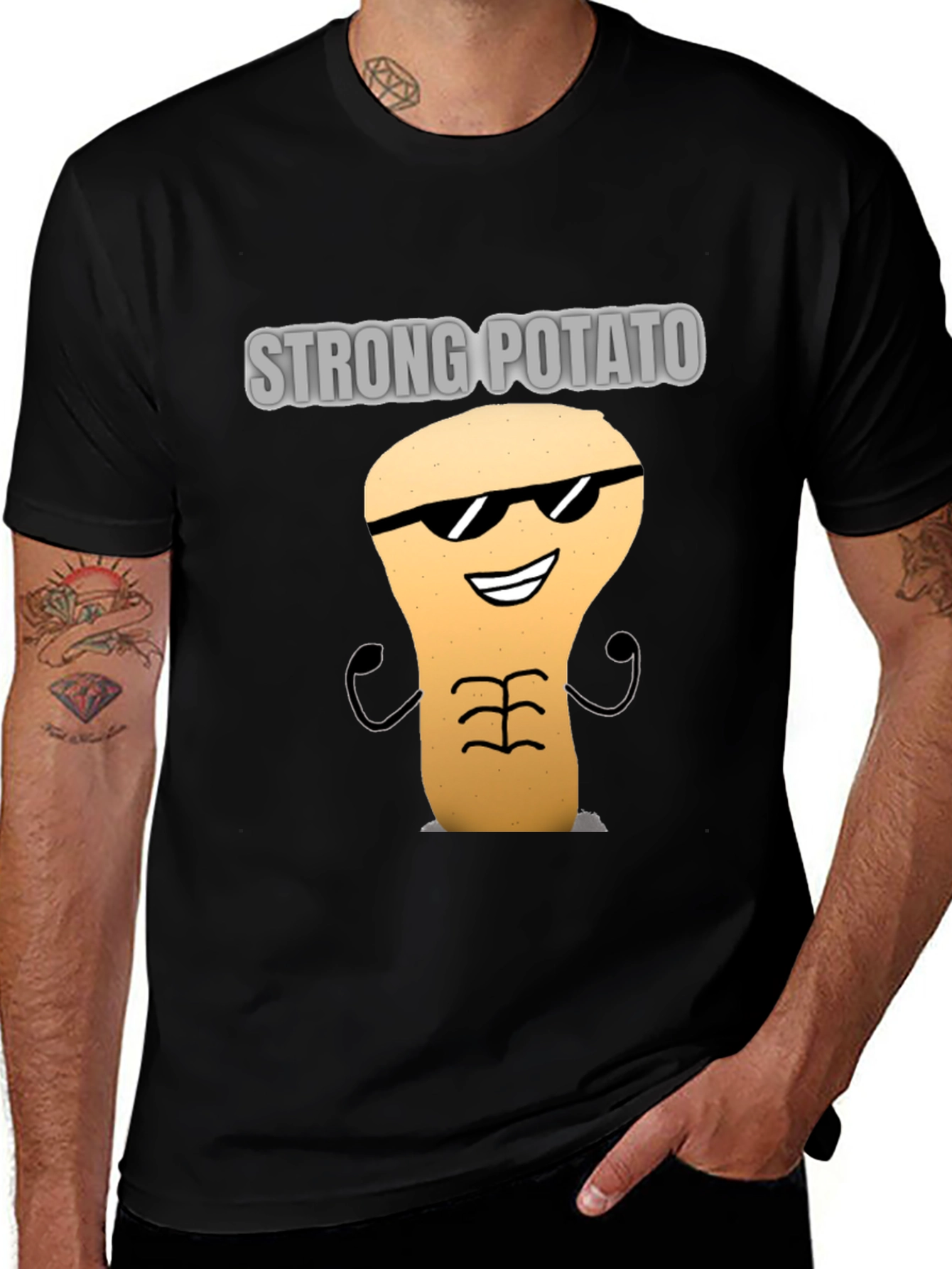 Strong Potato Graphic T-Shirt
